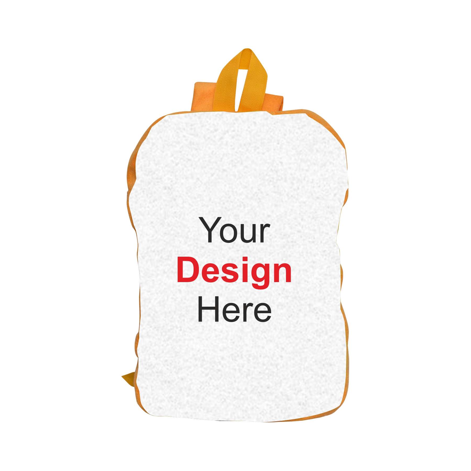 My Fav Personalized/ Customized Print Play School Bag Picknick & Kids Bag Yellow Colour