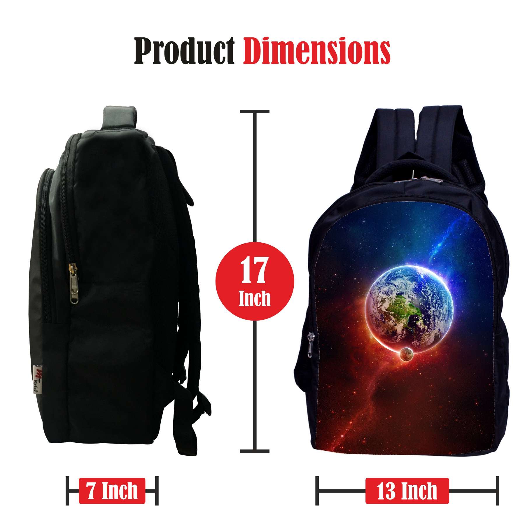 MY FAV Laptop Backpack 3D Print College Backpack Waterpoorf BagPack for Men Women(Multicolour)