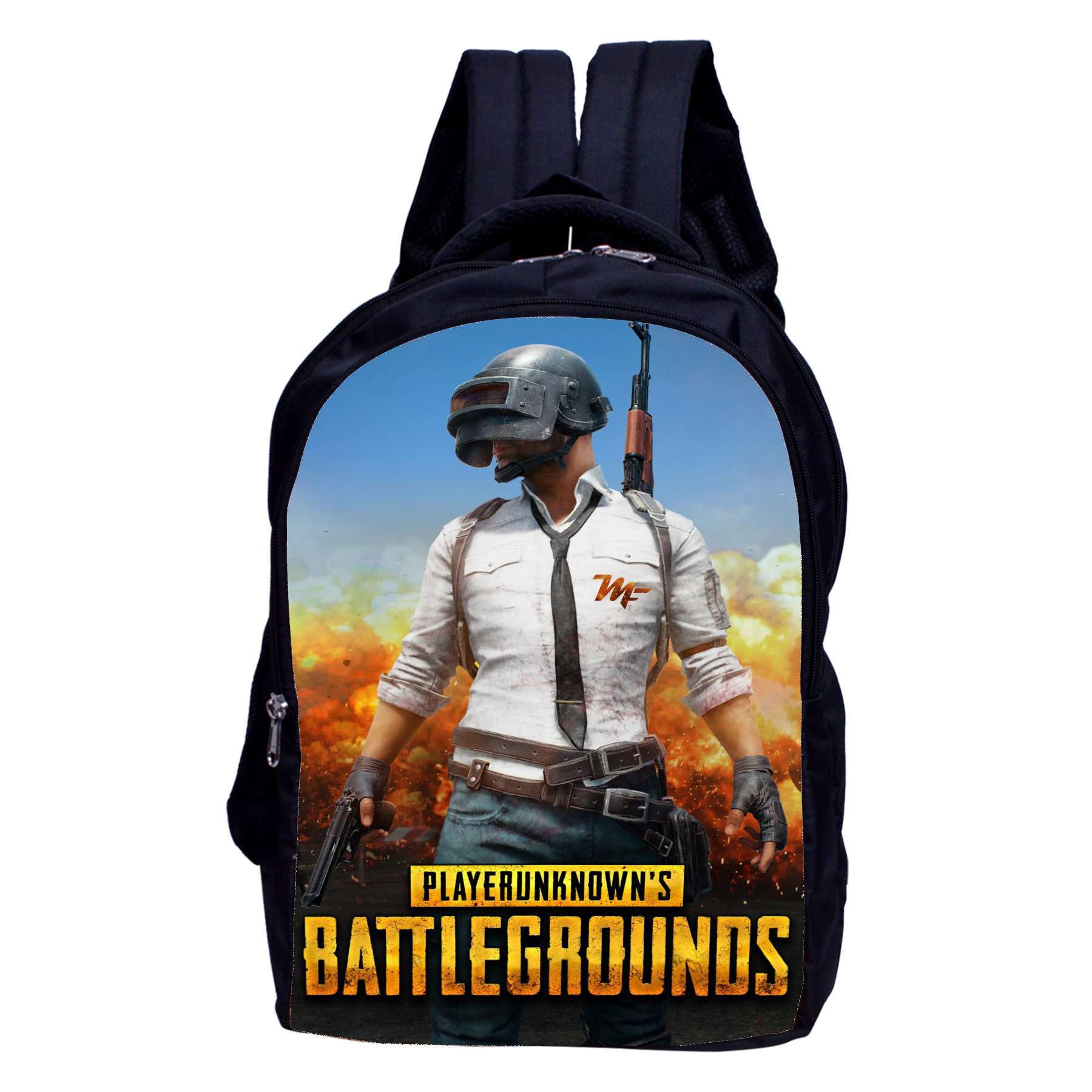 MY FAV PUBG Digital Print Waterproof Backpack for Men and Women (Black)