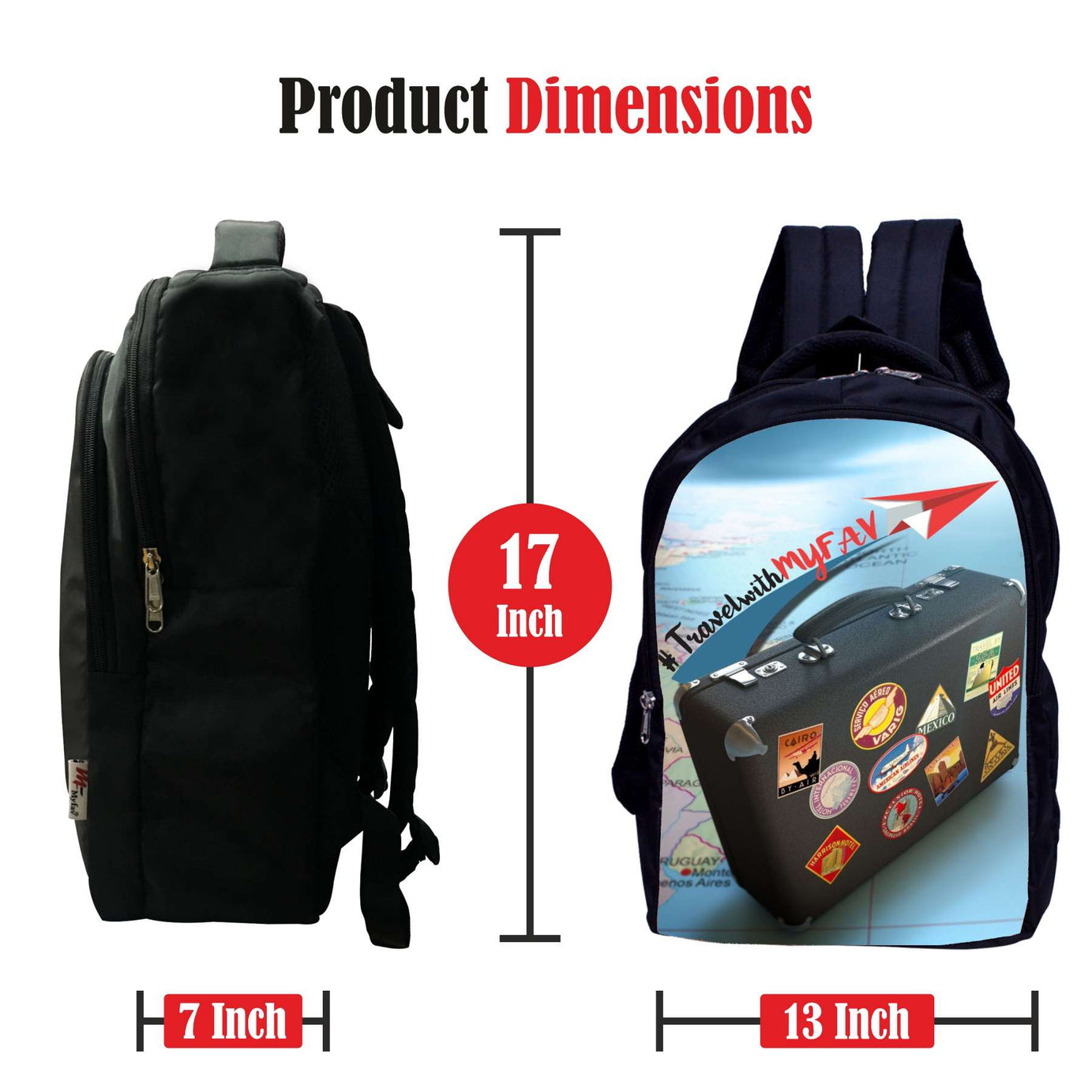 MY FAV Travel Backpack Waterproof Bag Pack for Men/Women