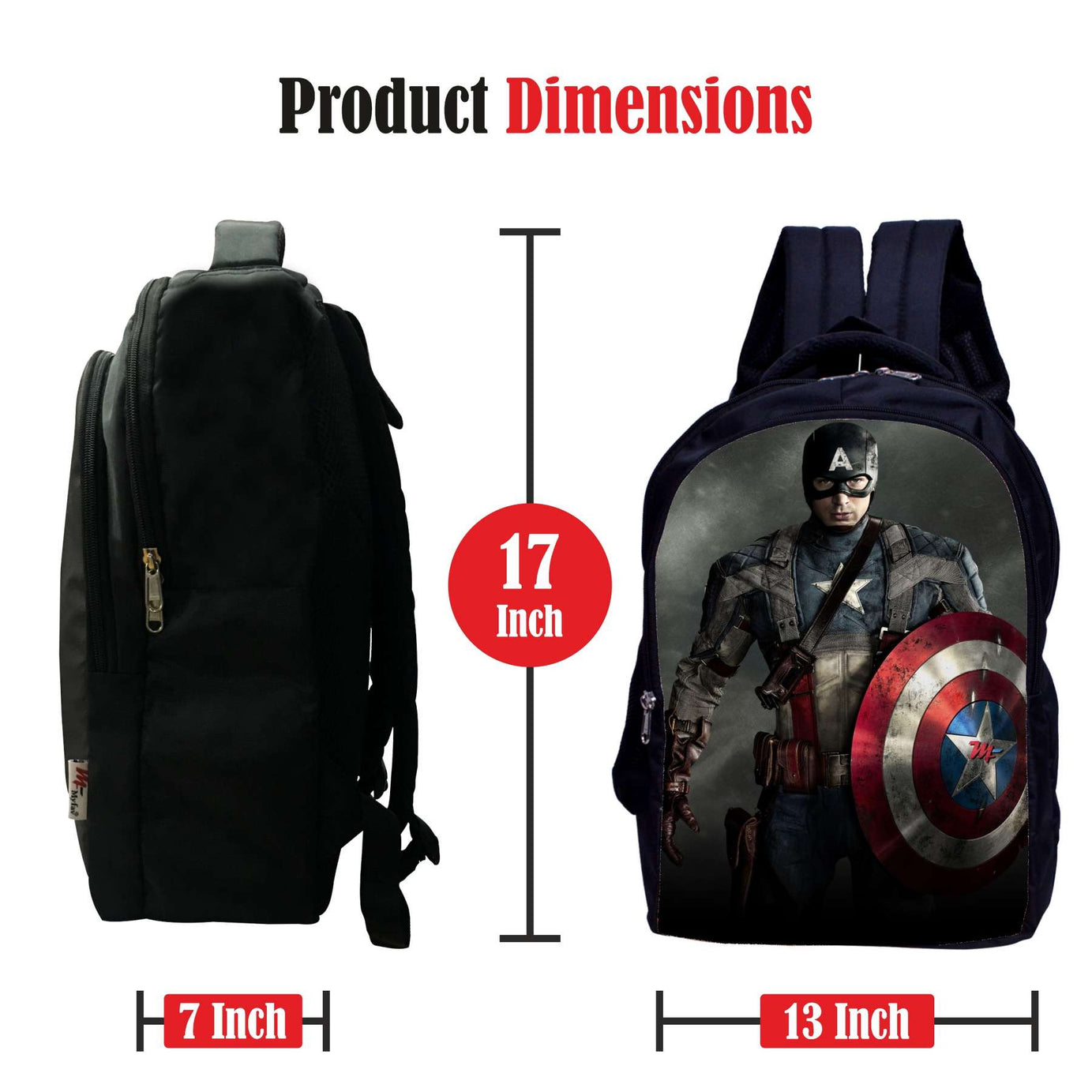 MY FAV Waterproof Backpack Digital Print Office Bag School Backpack for Boys Girls