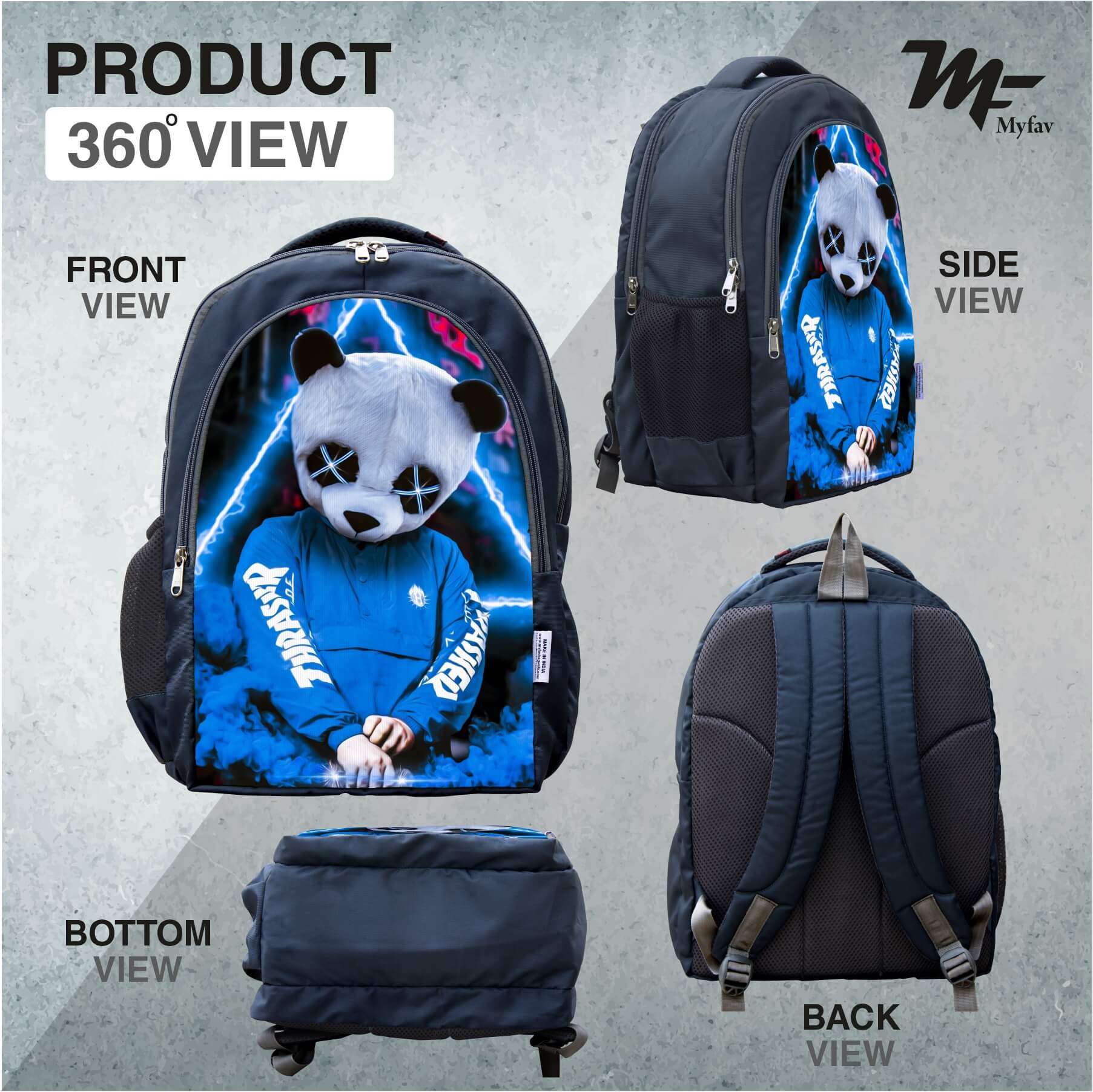 Adventure Backpack - Panda face Print