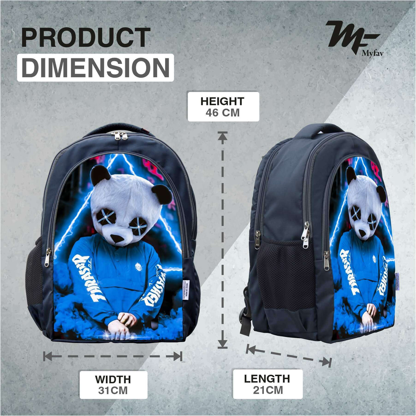 Adventure Backpack - Panda face Print