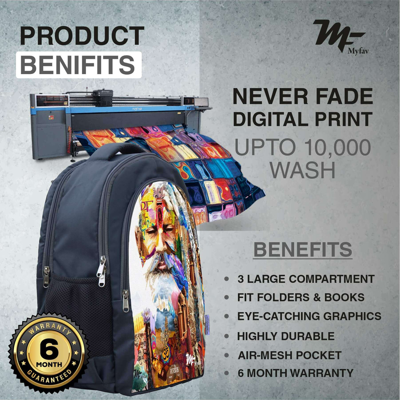 Adventure Backpack - Traditional Digital Print