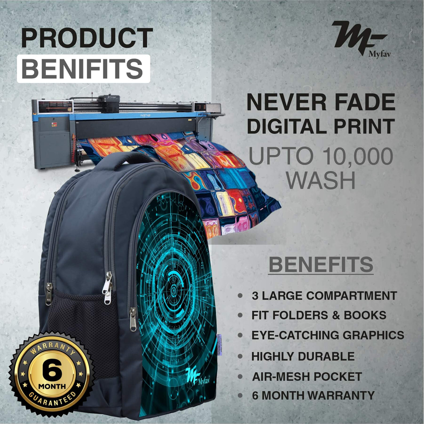 Adventure Backpack - Neon Print