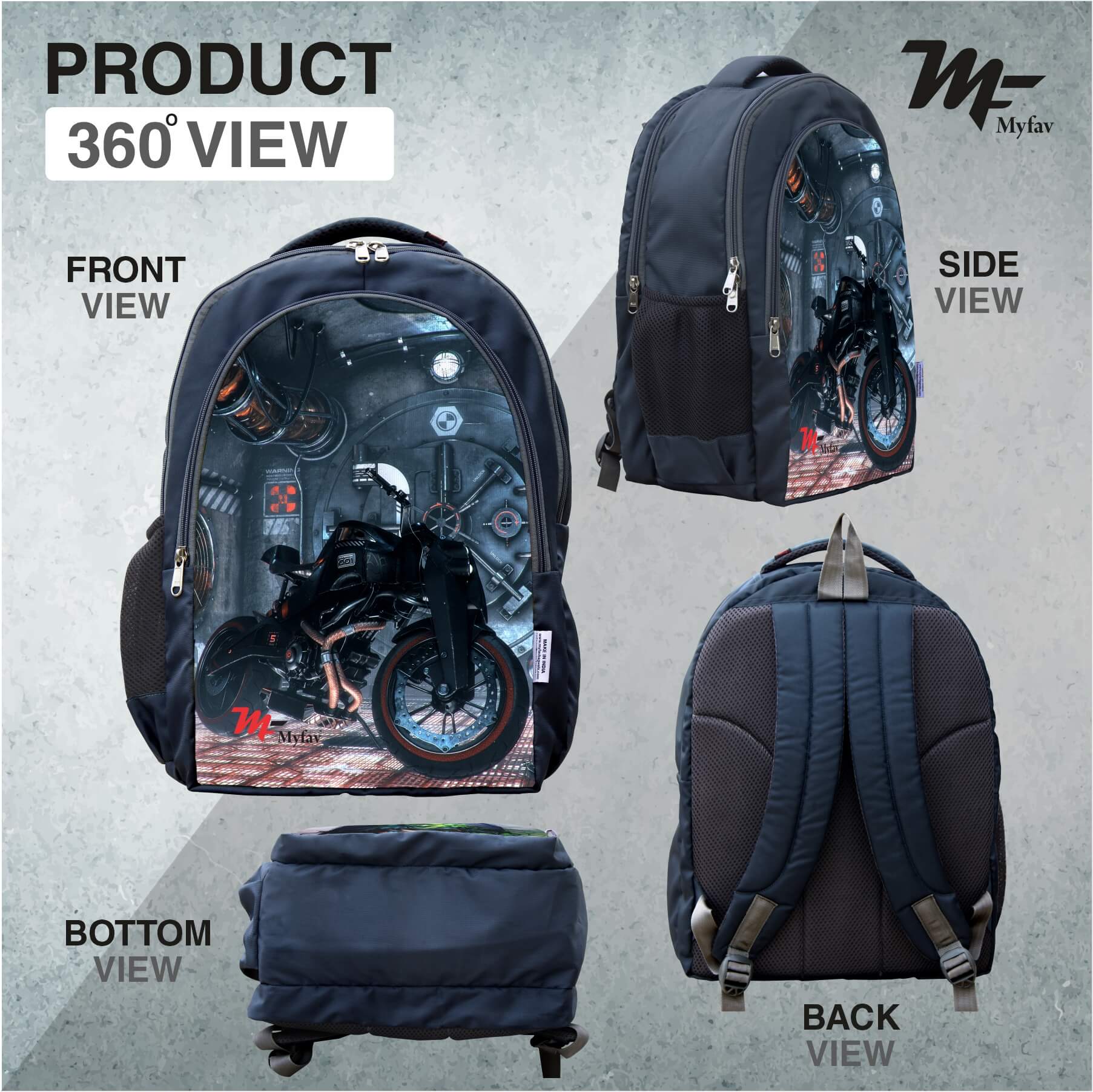 Adventure Backpack - Bike Print