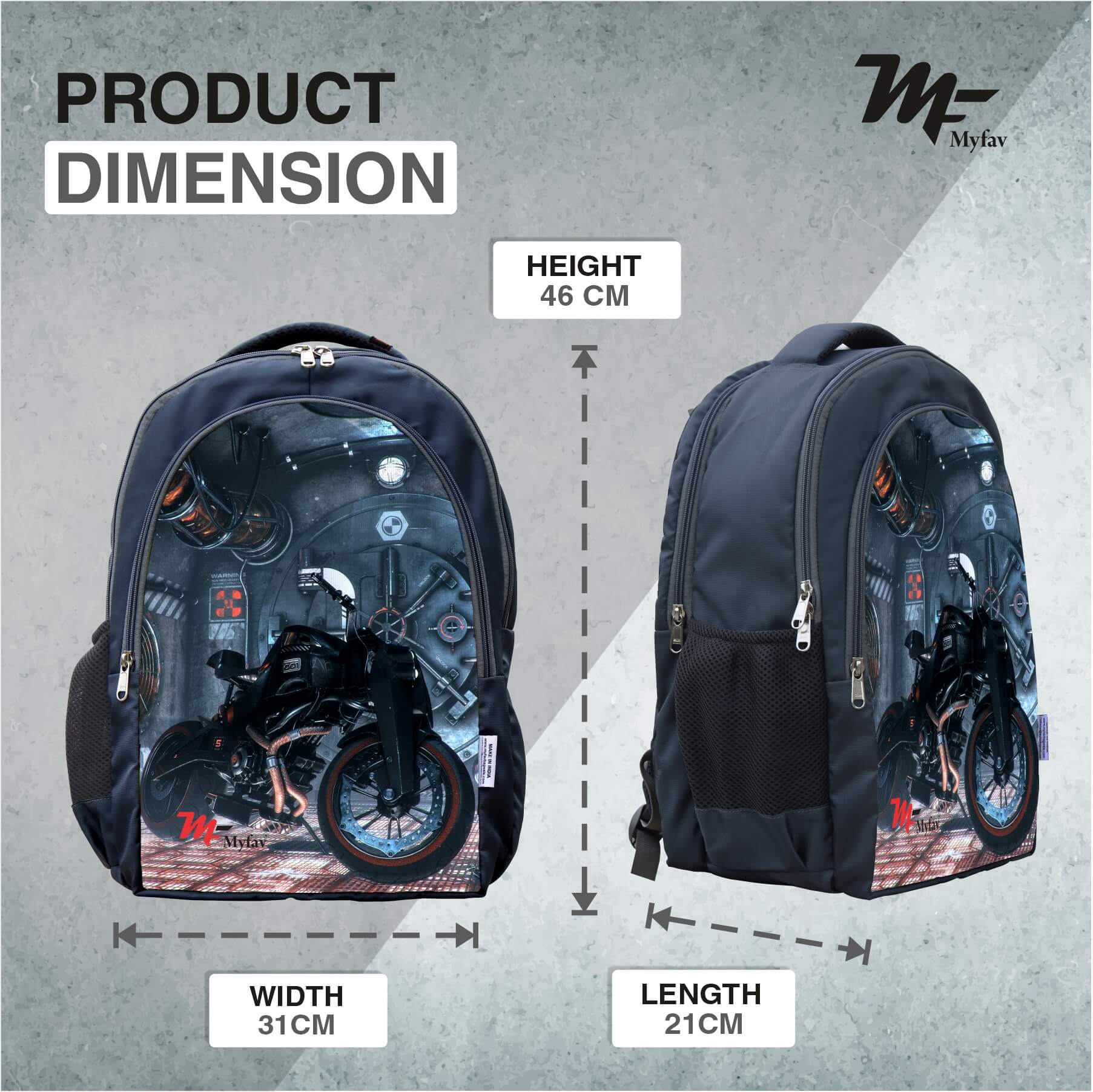 Adventure Backpack - Bike Print