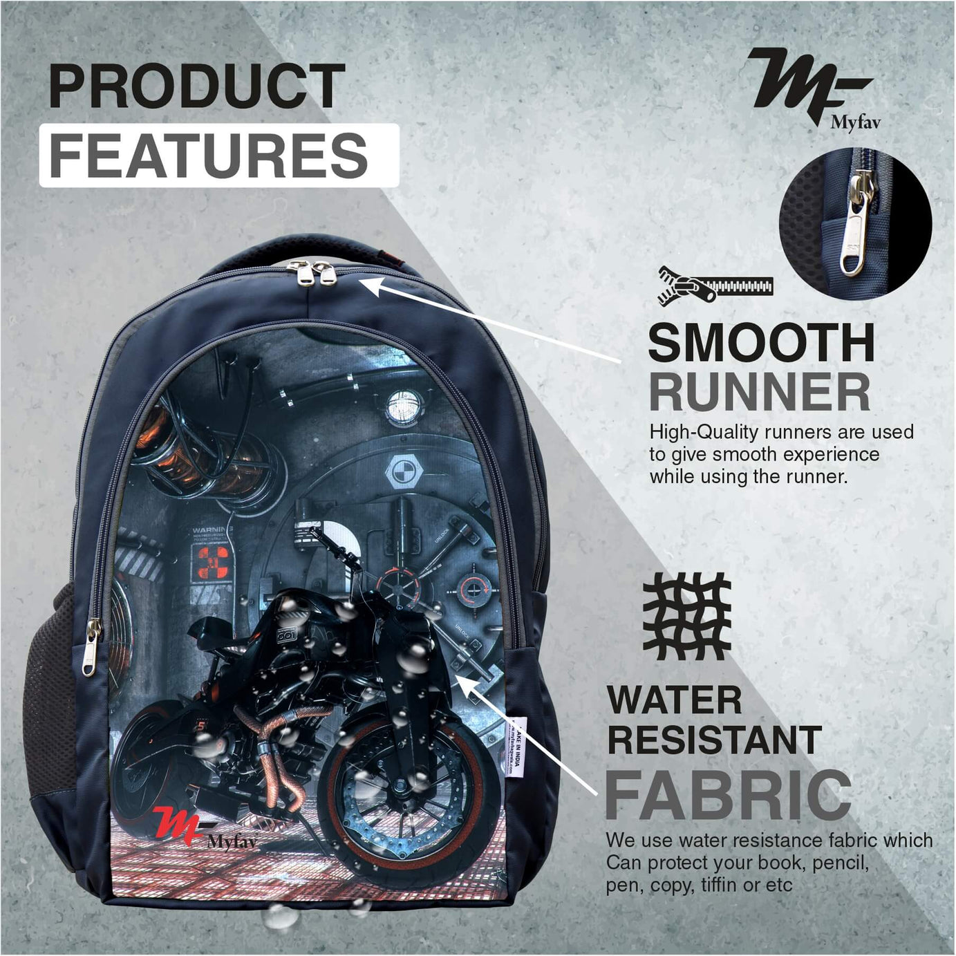 Adventure Backpack - Bike Print