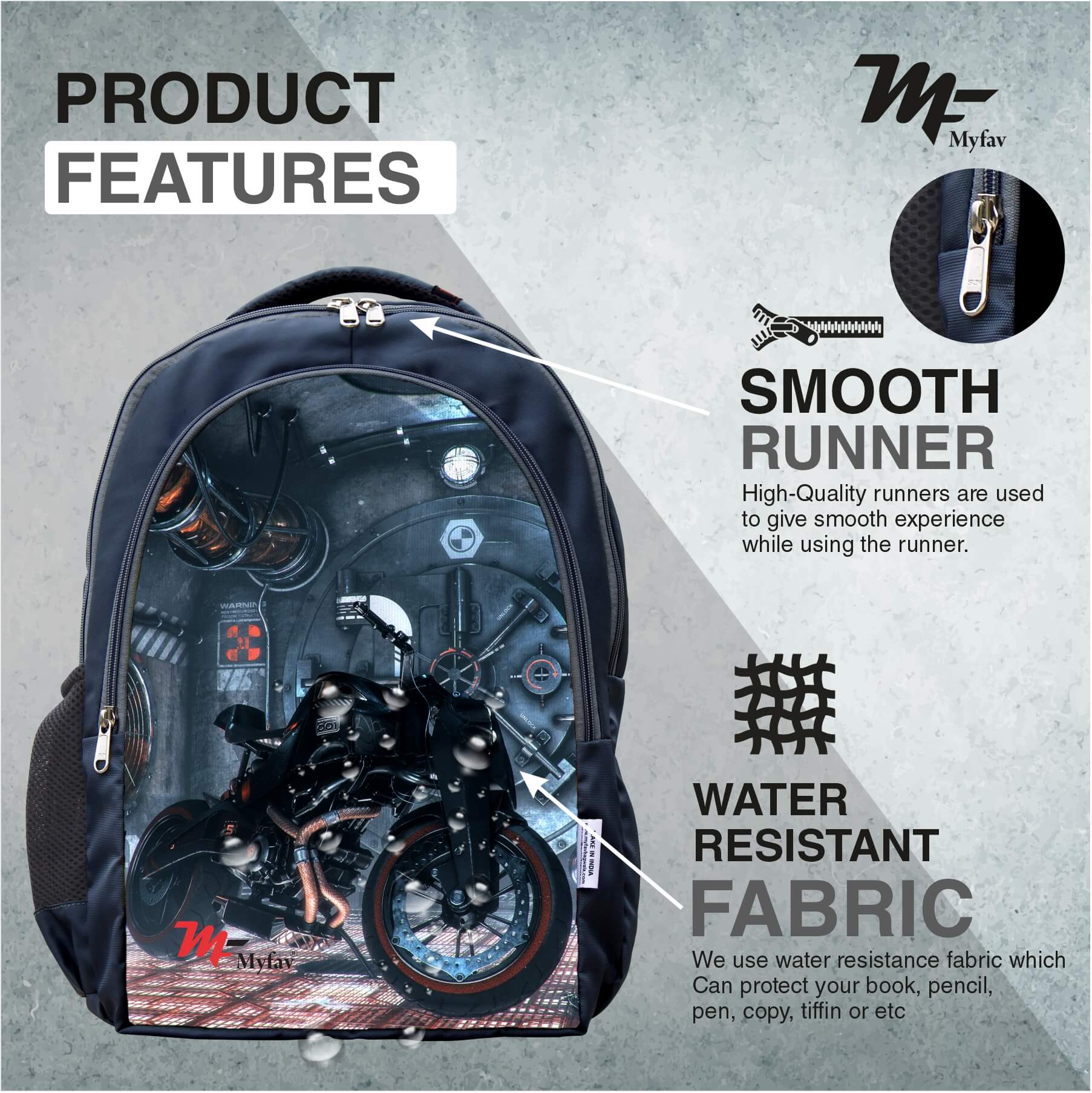 Adventure Backpack - Bike Print