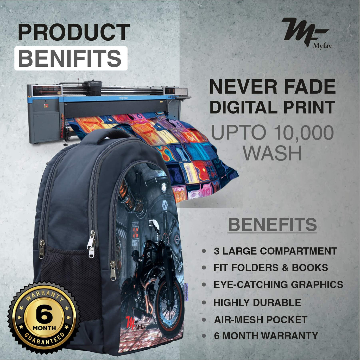 Adventure Backpack - Bike Print