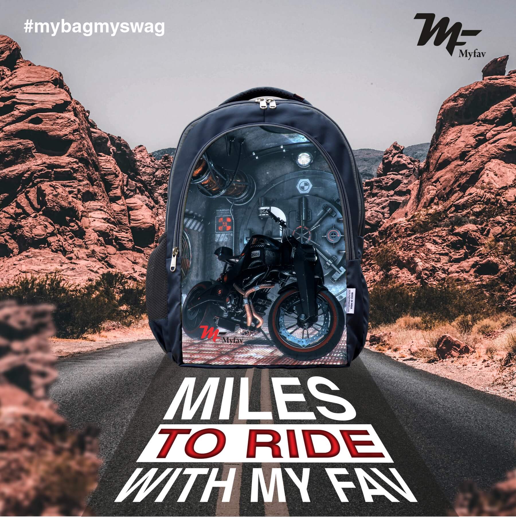 Adventure Backpack - Bike Print