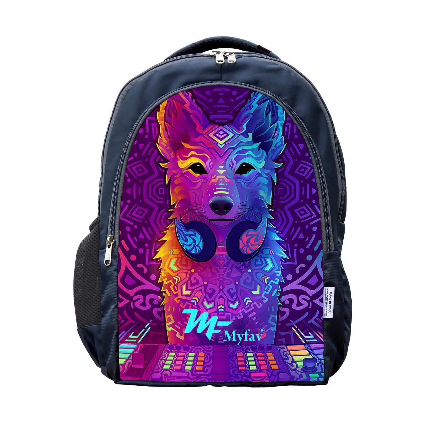 MY FAV Music Wolf Digital Print Laptop Backpack 30 L Laptop Backpack