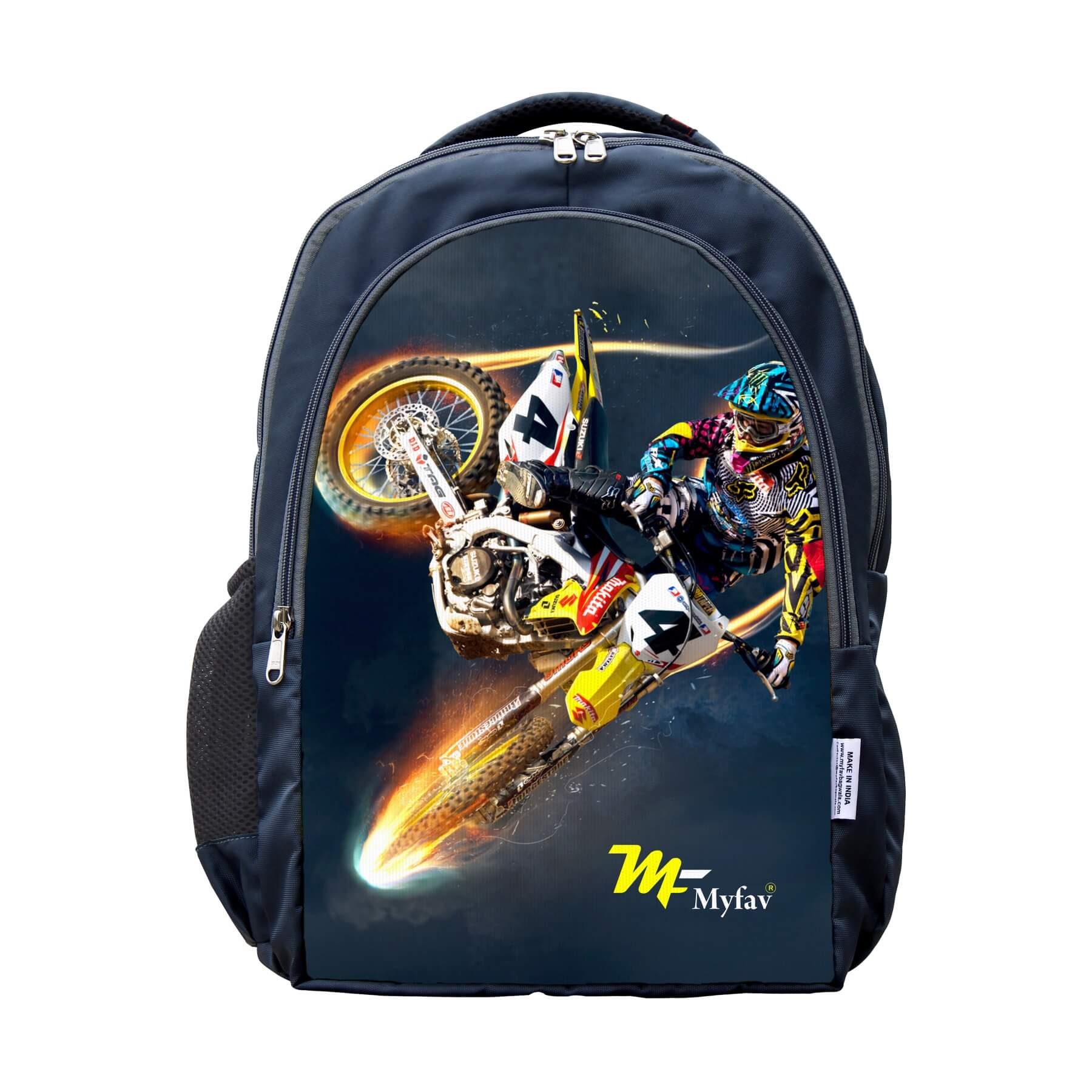 MY FAV Racing Bike Digital Print Laptop Backpack 30 L Laptop Backpack