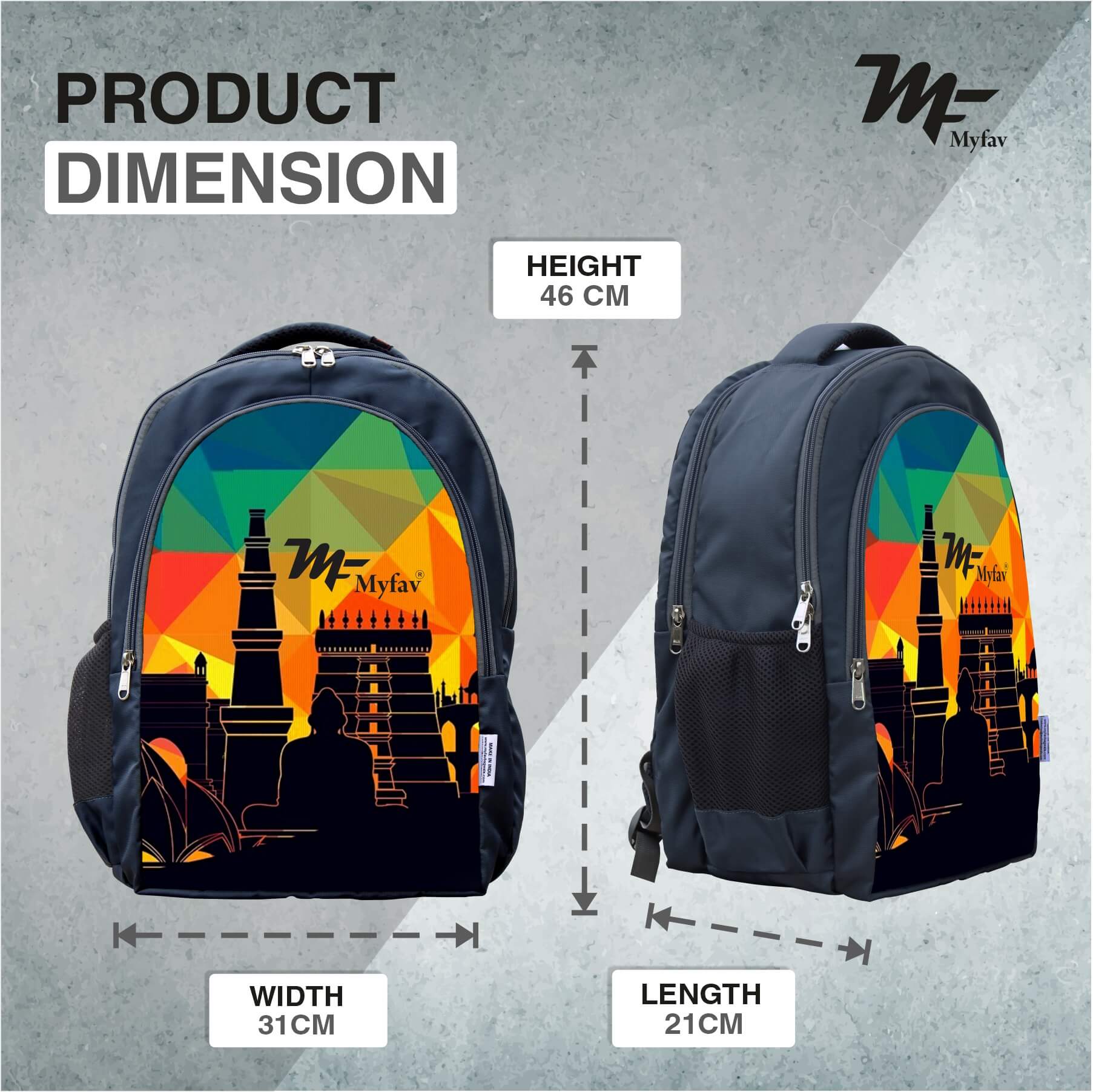 Adventure Backpack -  Geometric Print