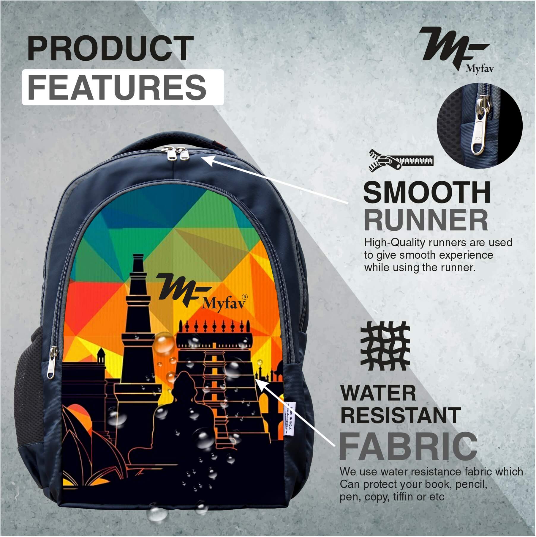 Adventure Backpack -  Geometric Print