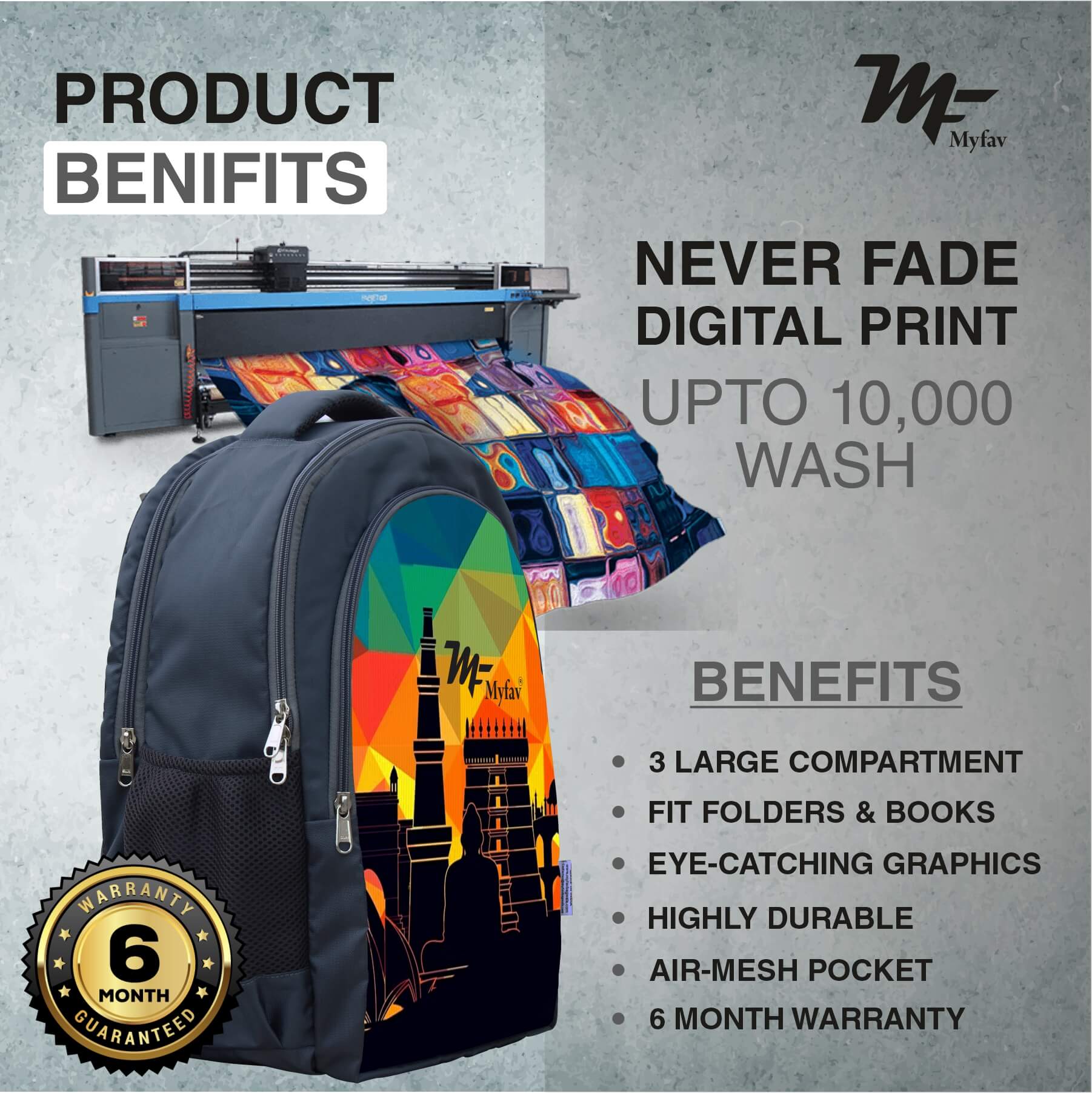 Adventure Backpack -  Geometric Print