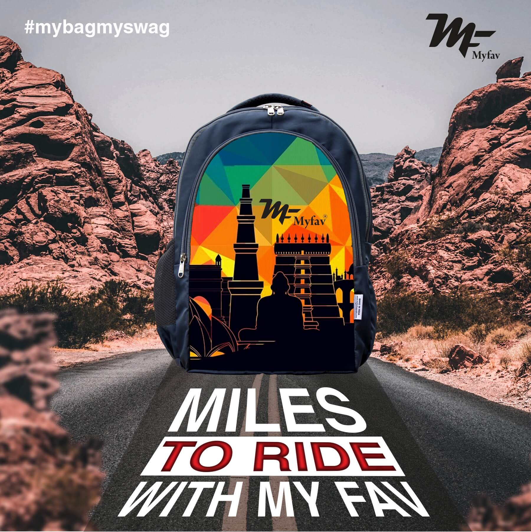 Adventure Backpack -  Geometric Print