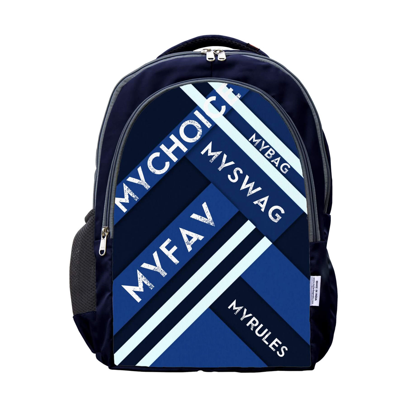 My Fav Striped Laptop Backpack For Men Women / School Bag for Boys Girls