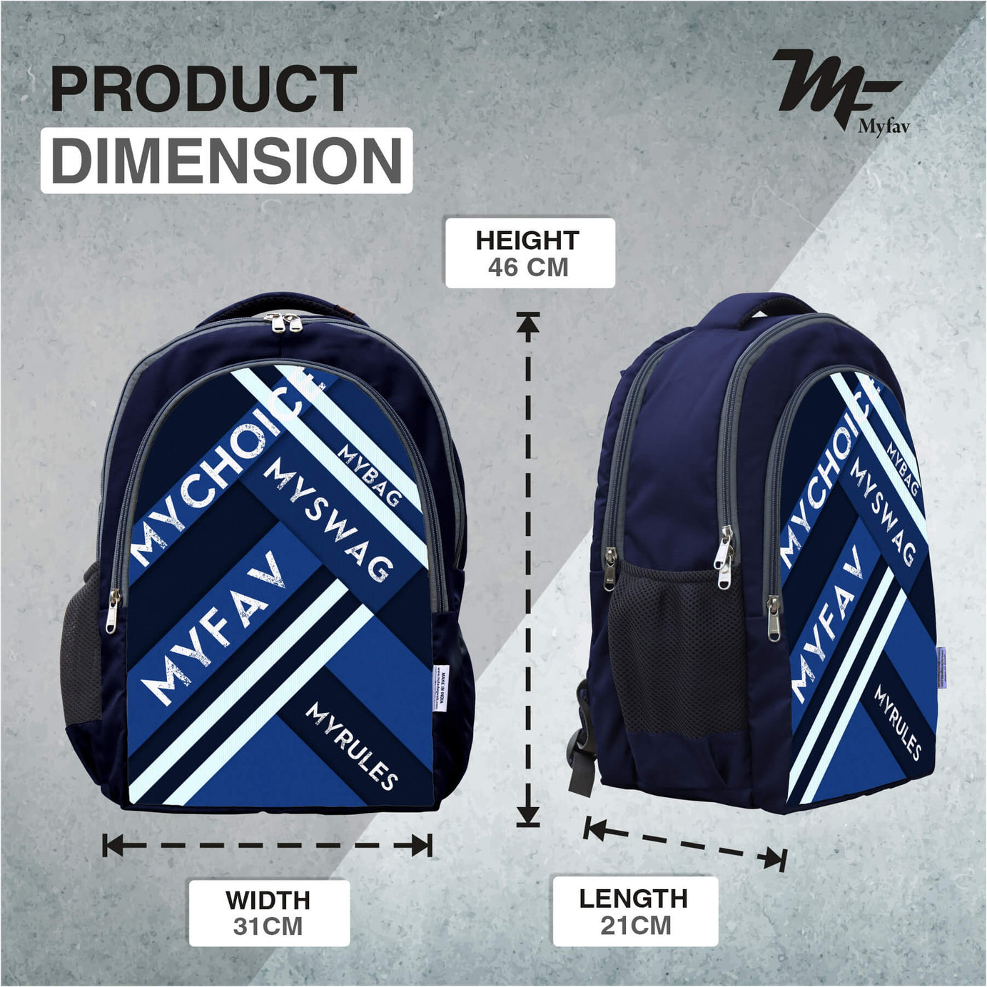 Adventure Backpack - Striped Print