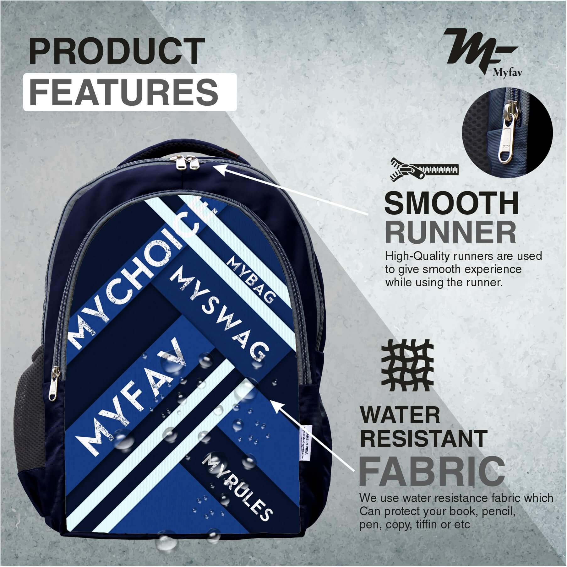 Adventure Backpack - Striped Print