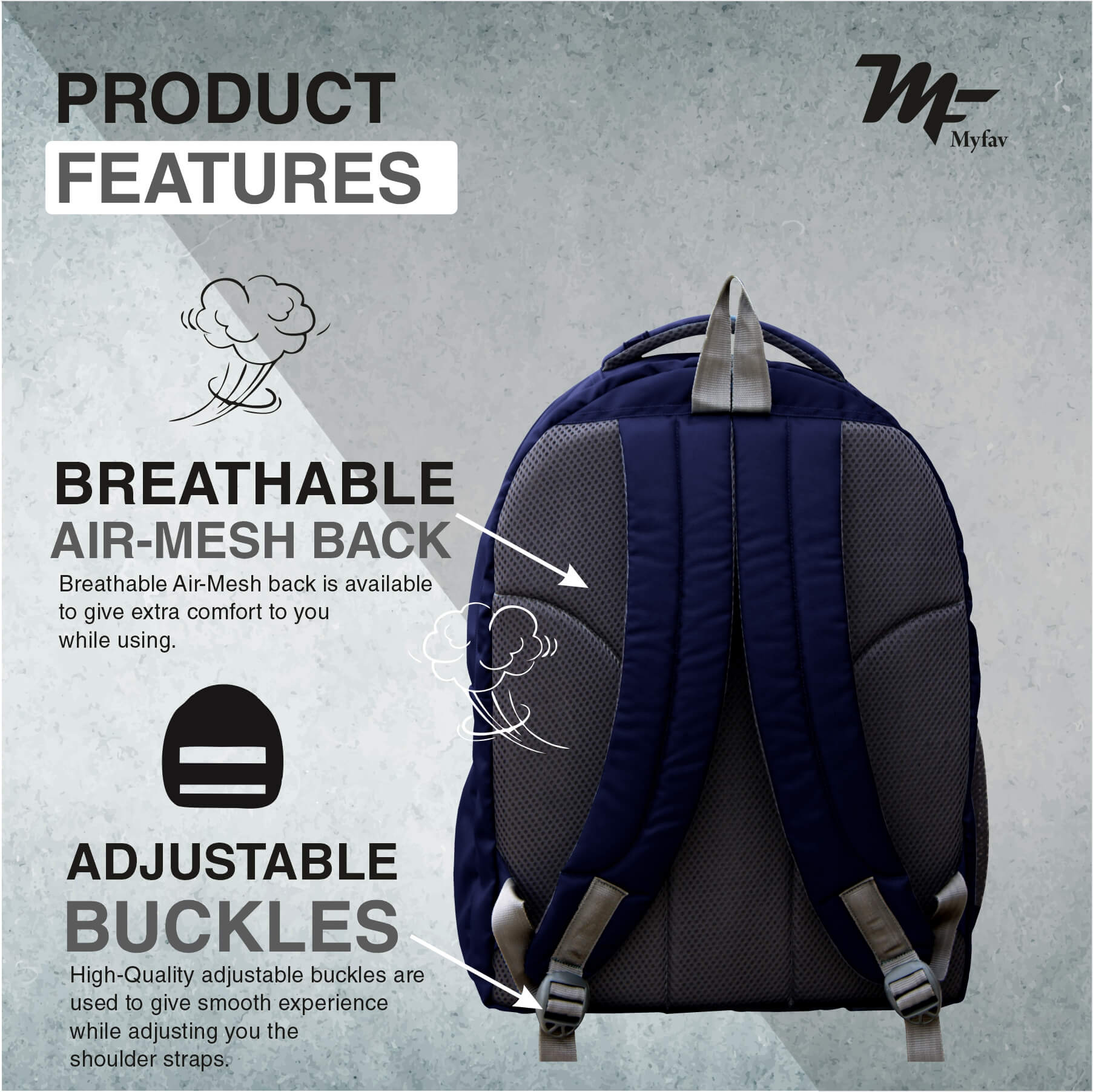 Adventure Backpack - Striped Print