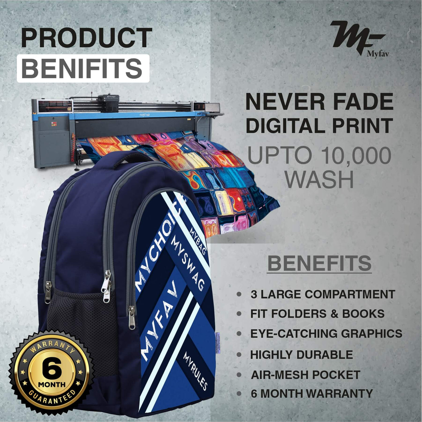 Adventure Backpack - Striped Print