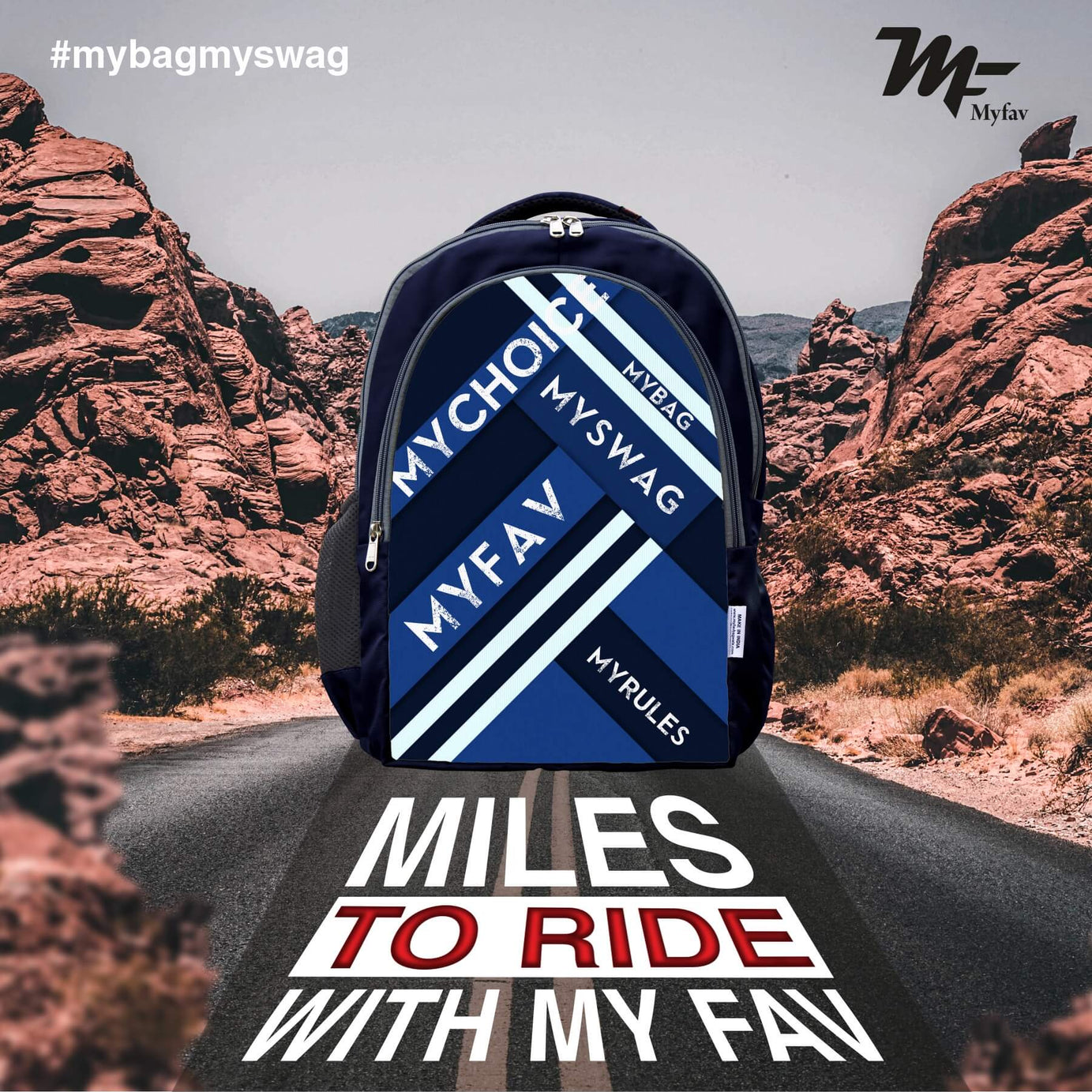 Adventure Backpack - Striped Print