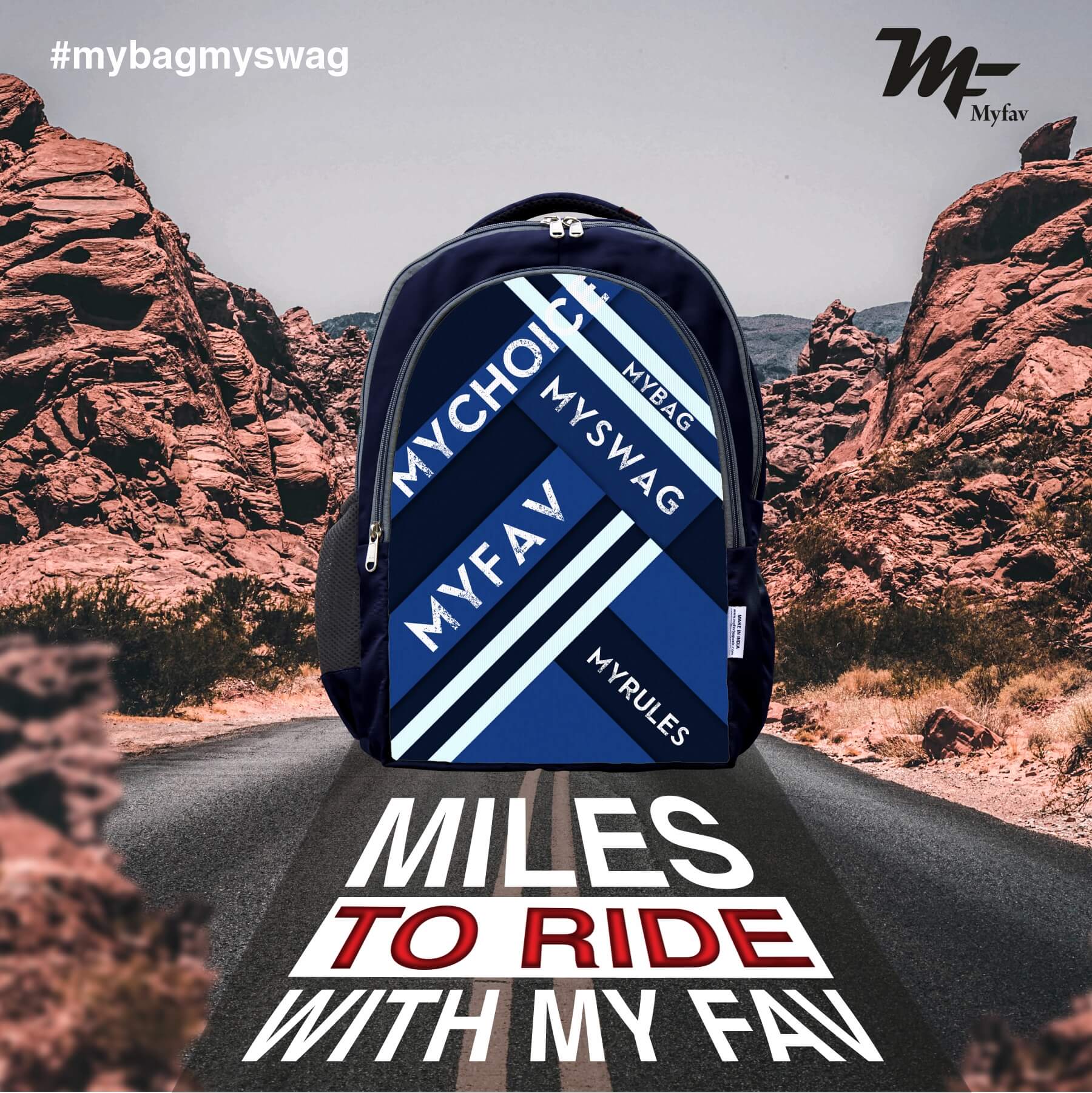 Adventure Backpack - Striped Print