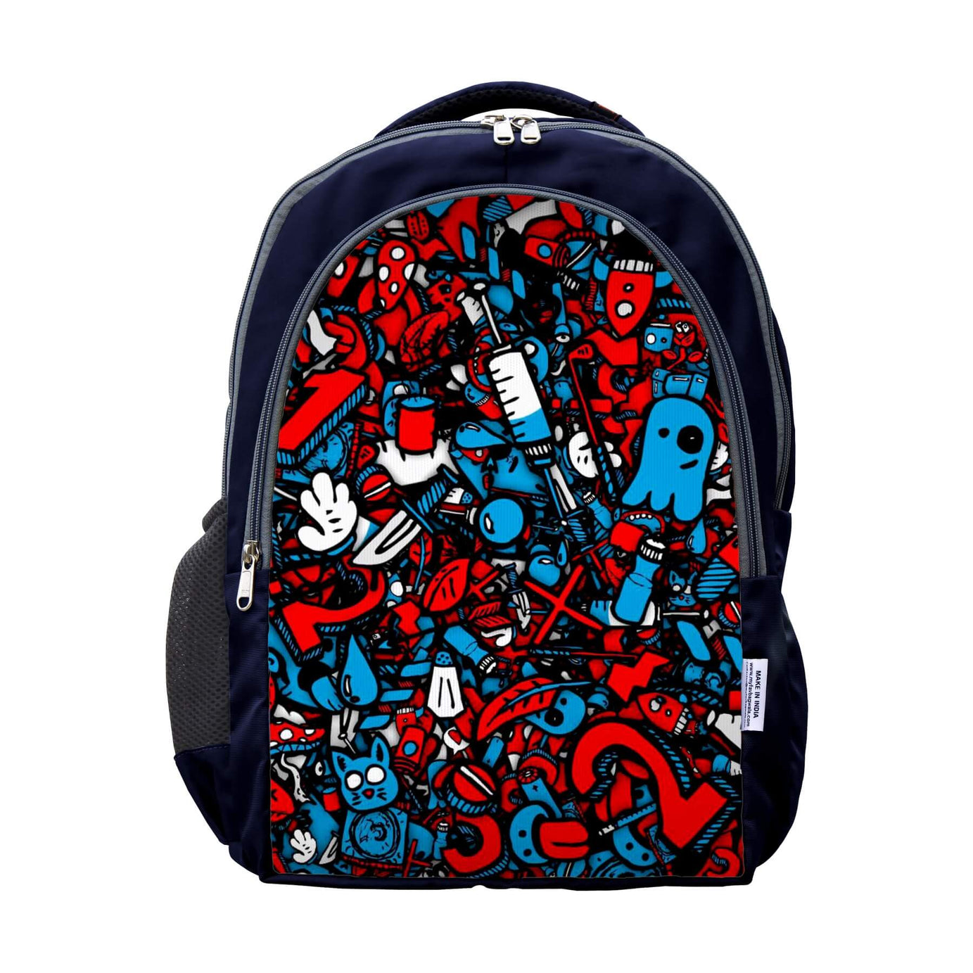 My Fav Multi Printed Laptop Backpack For Men Women / School Bag for Boys Girls