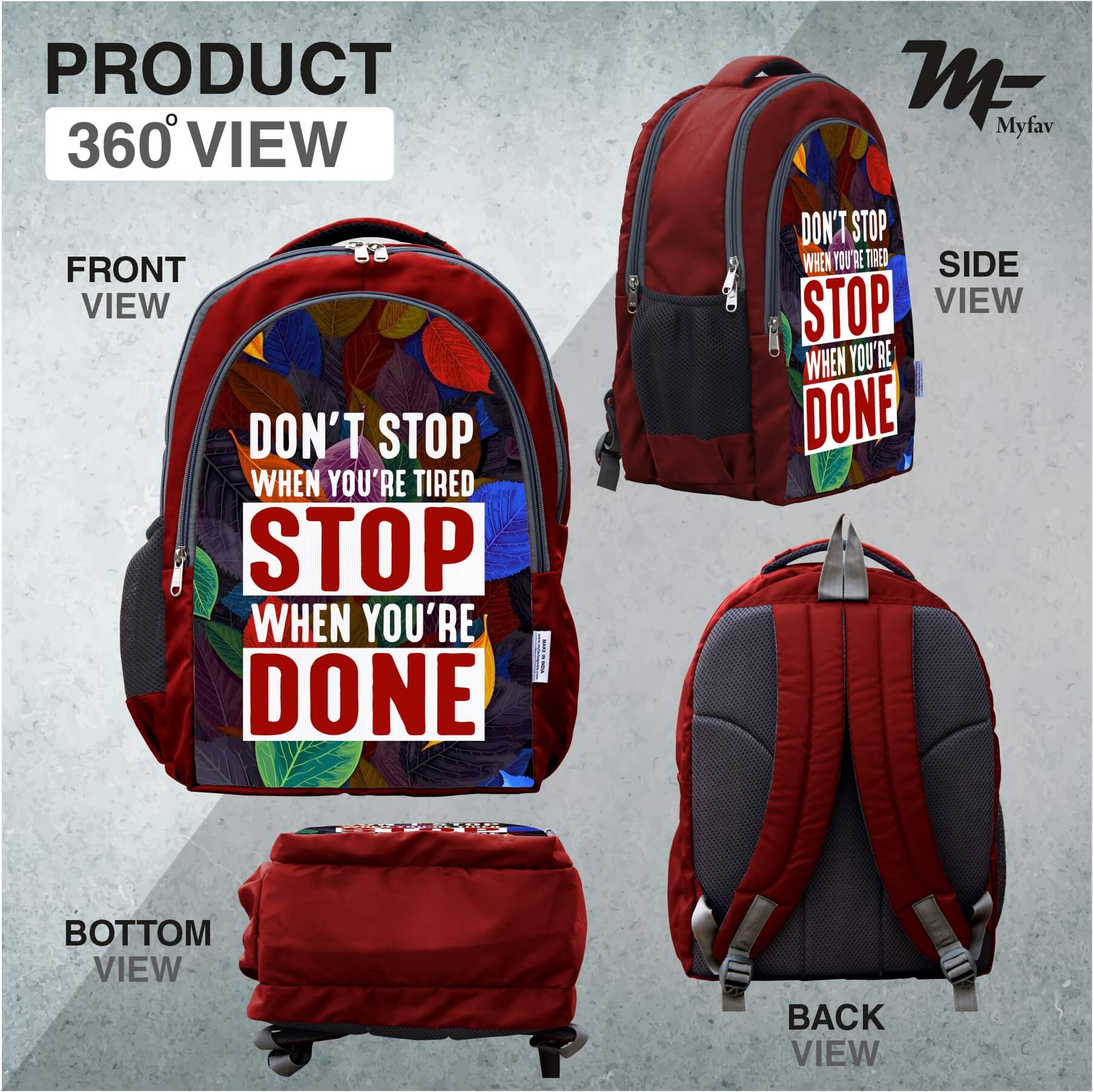 Adventure Backpack - Motivational Quotes