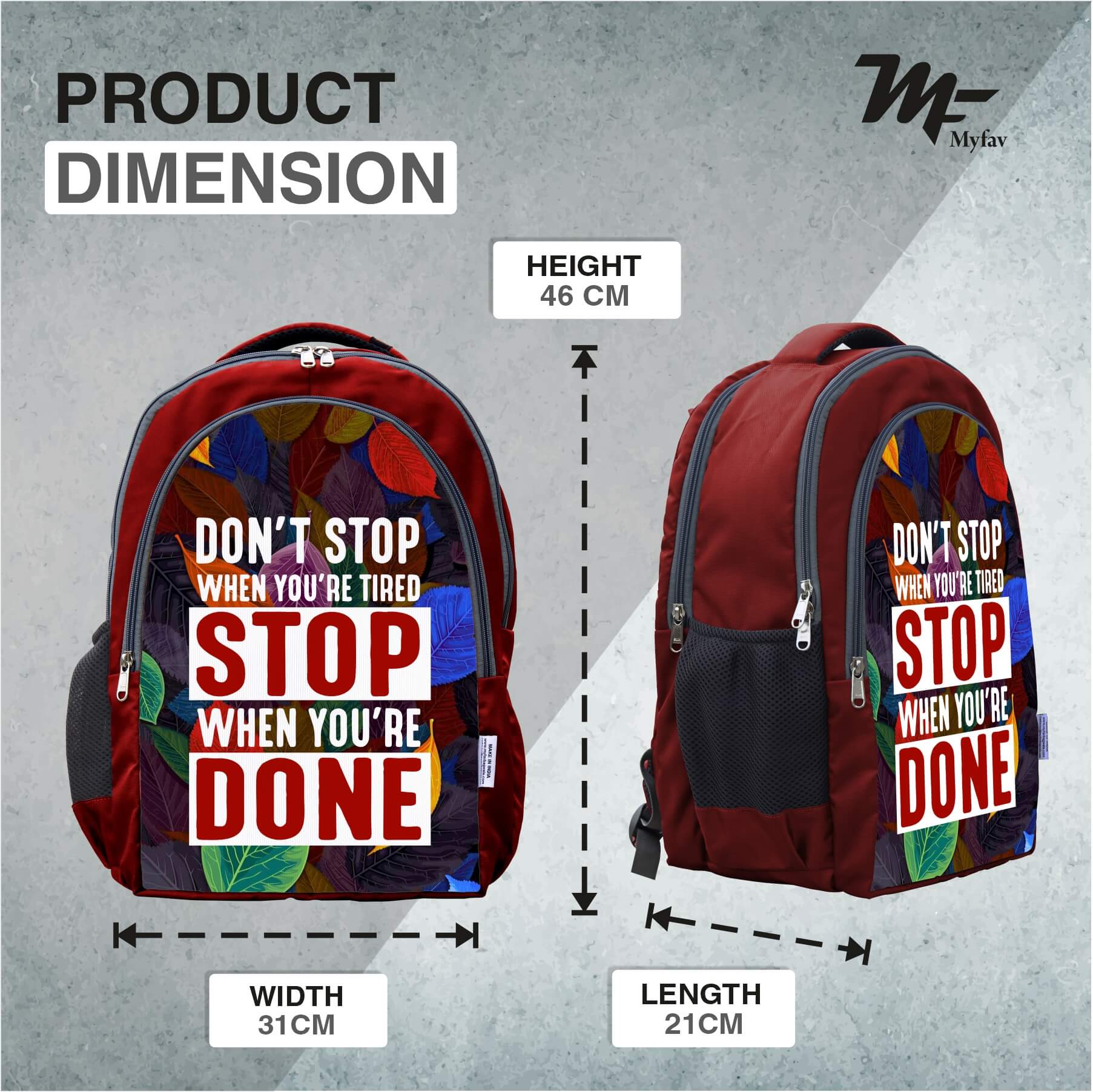 Adventure Backpack - Motivational Quotes