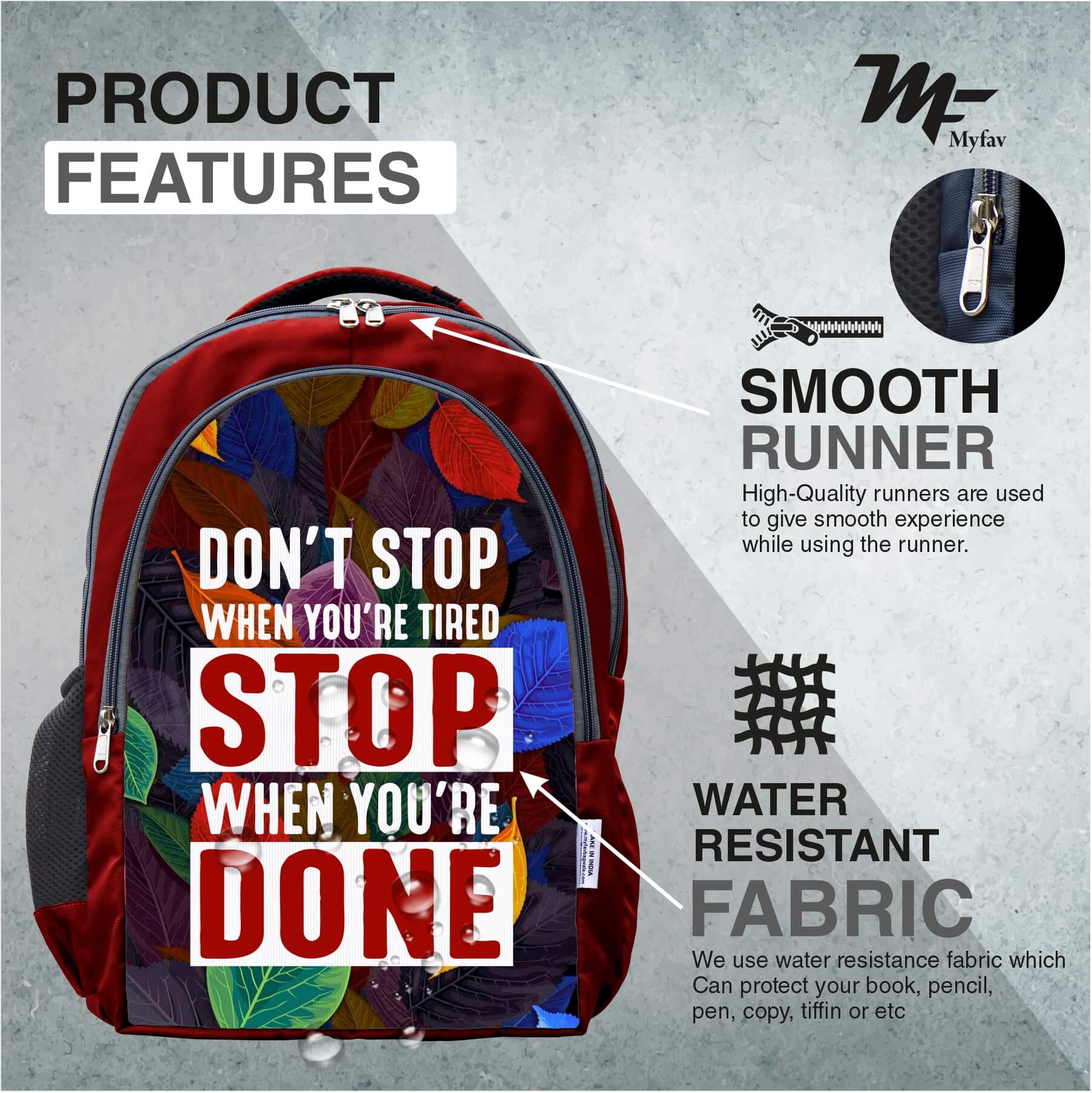 Adventure Backpack - Motivational Quotes