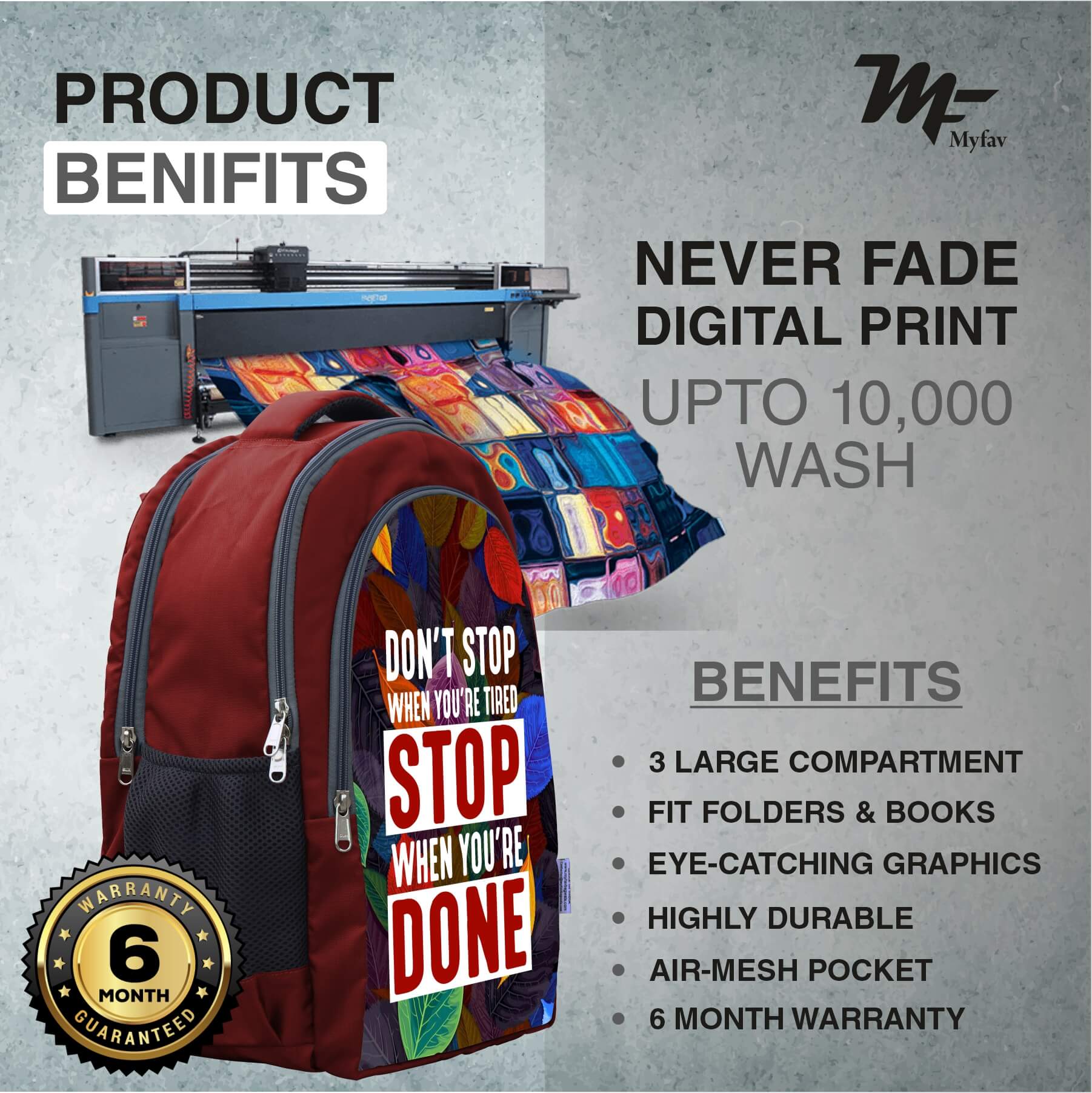 Adventure Backpack - Motivational Quotes