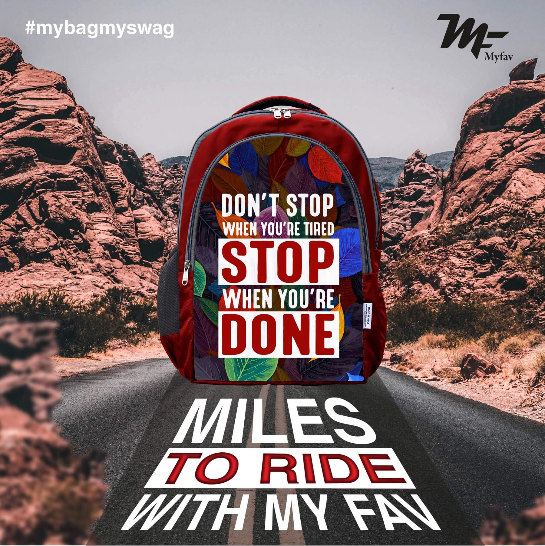 Adventure Backpack - Motivational Quotes