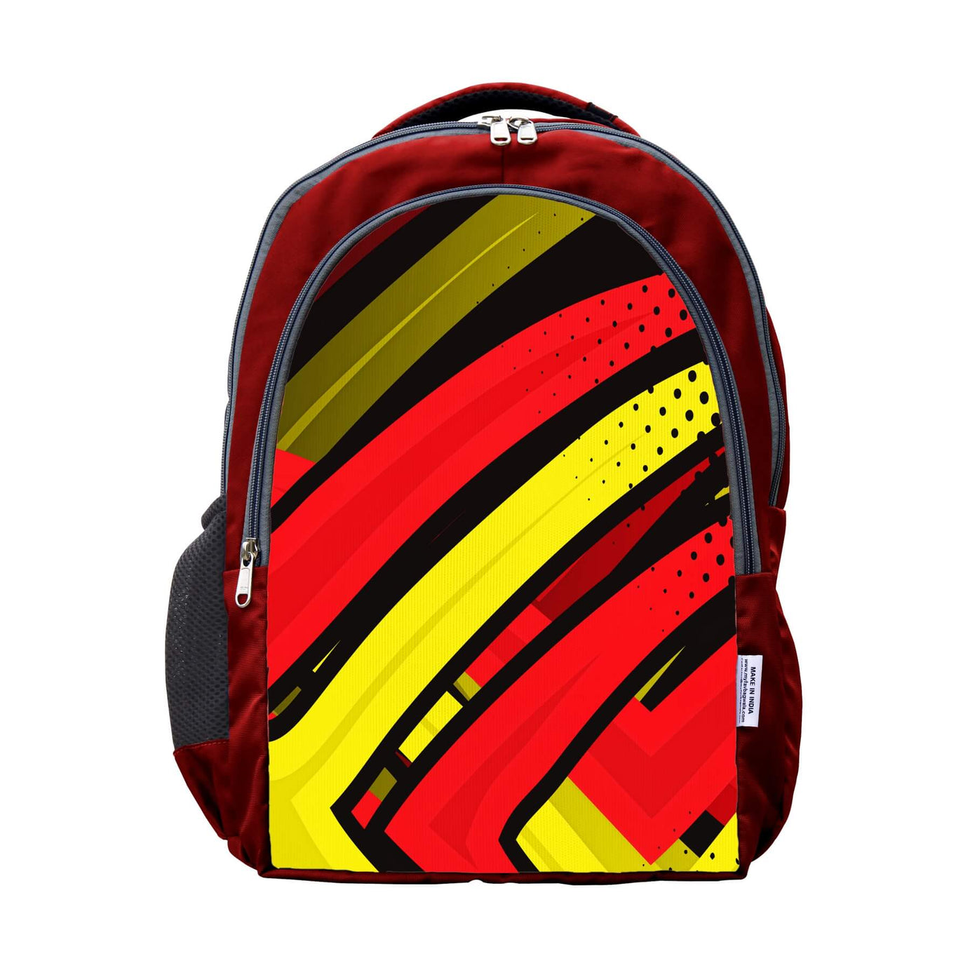 My Fav Multi Striped Laptop Backpack College / School Bag for Boys & Girls