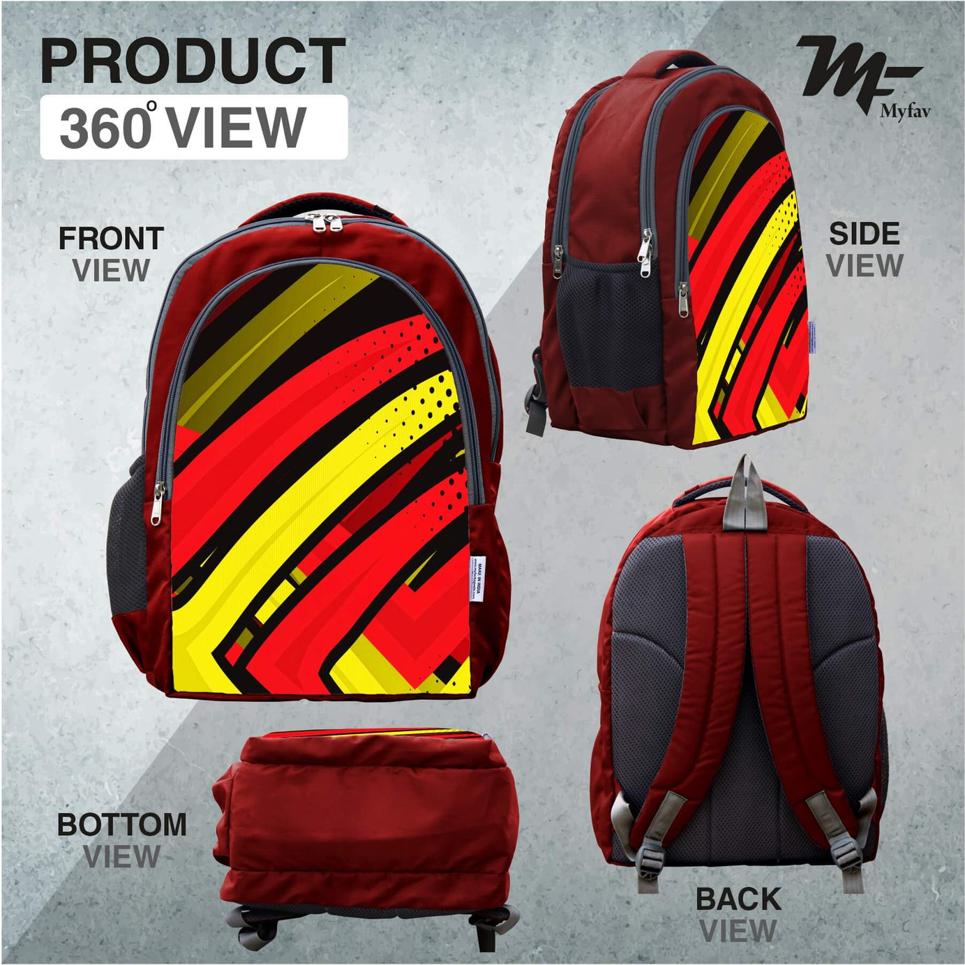 Adventure Backpack - Multi Striped Print