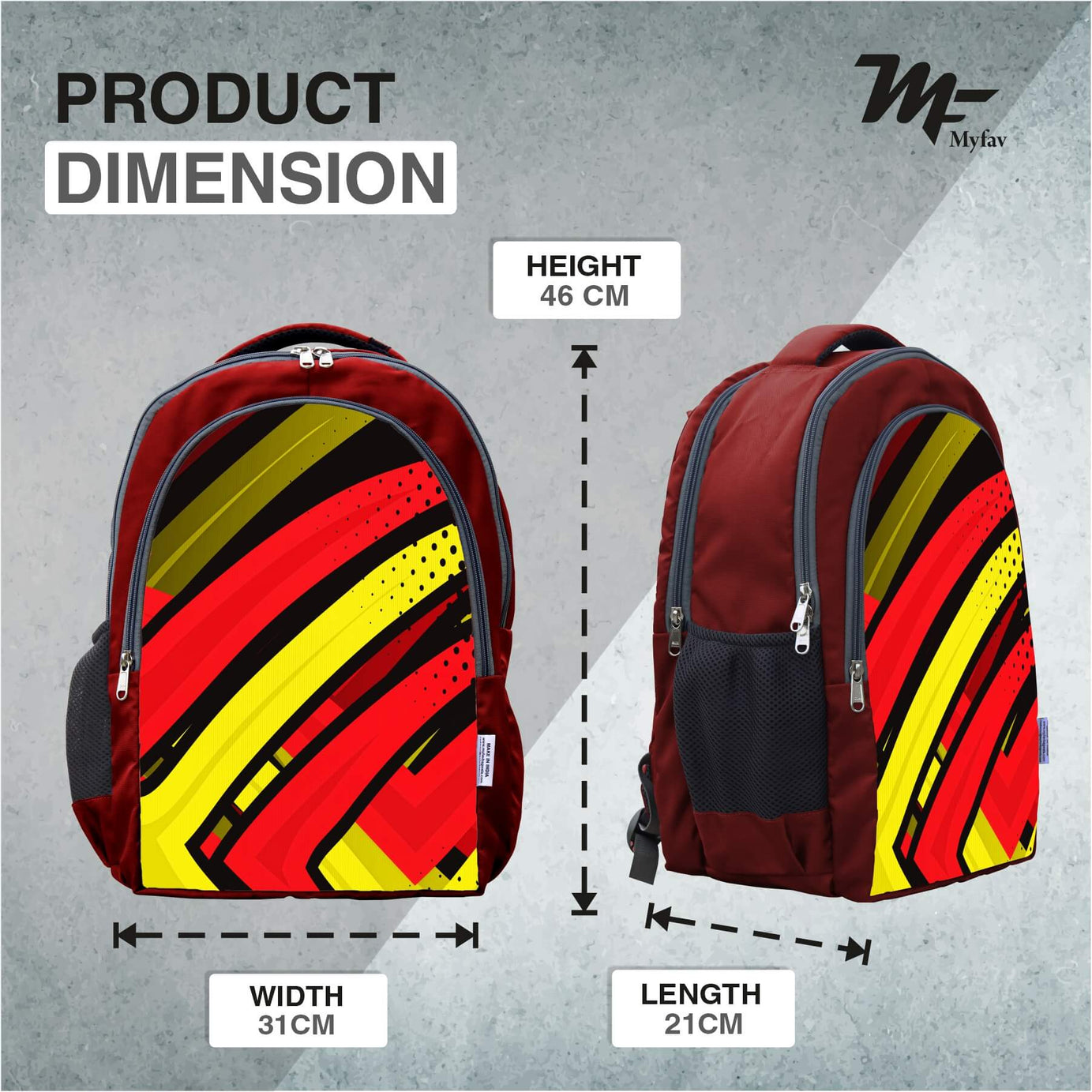 Adventure Backpack - Multi Striped Print