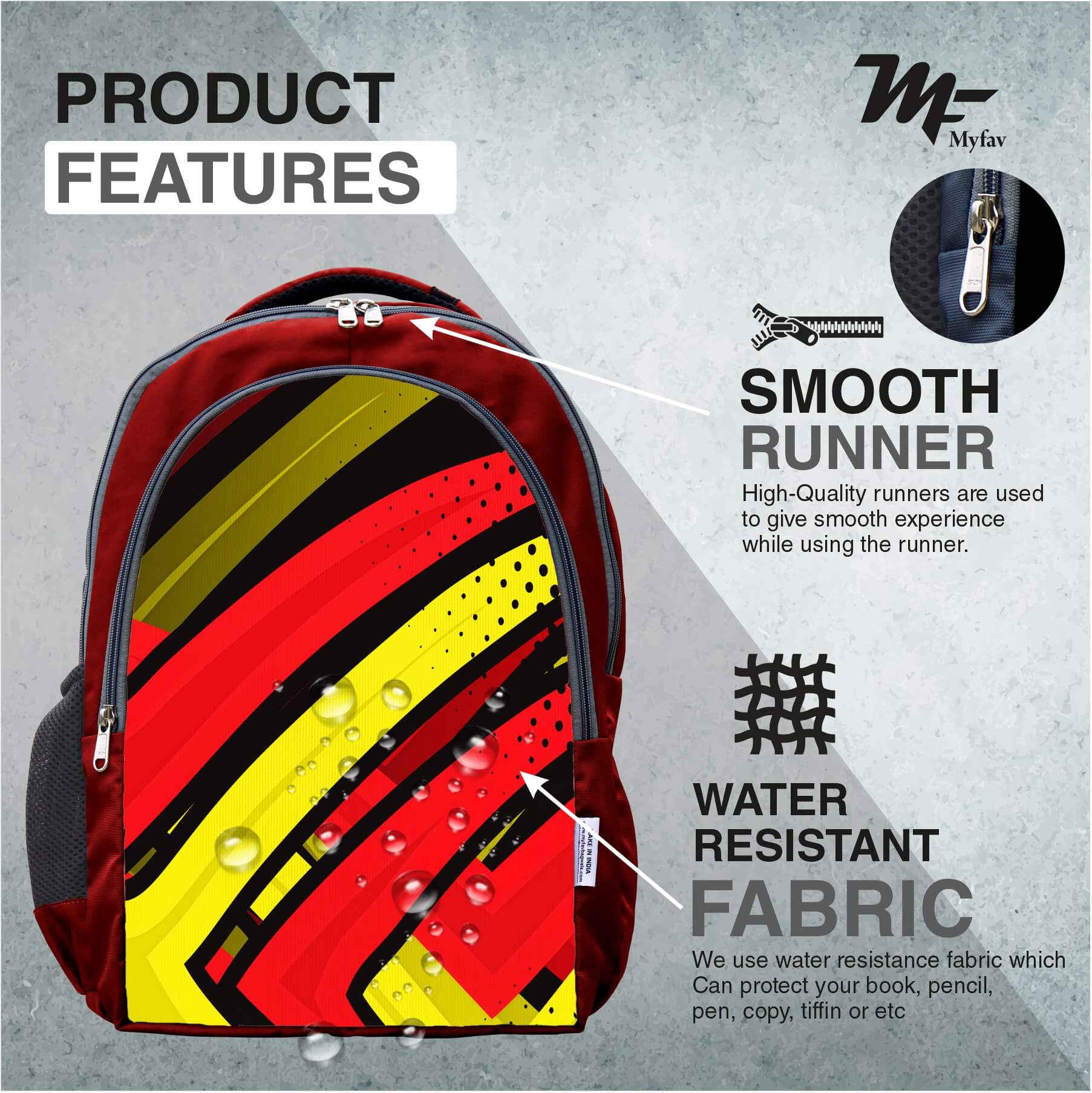 Adventure Backpack - Multi Striped Print