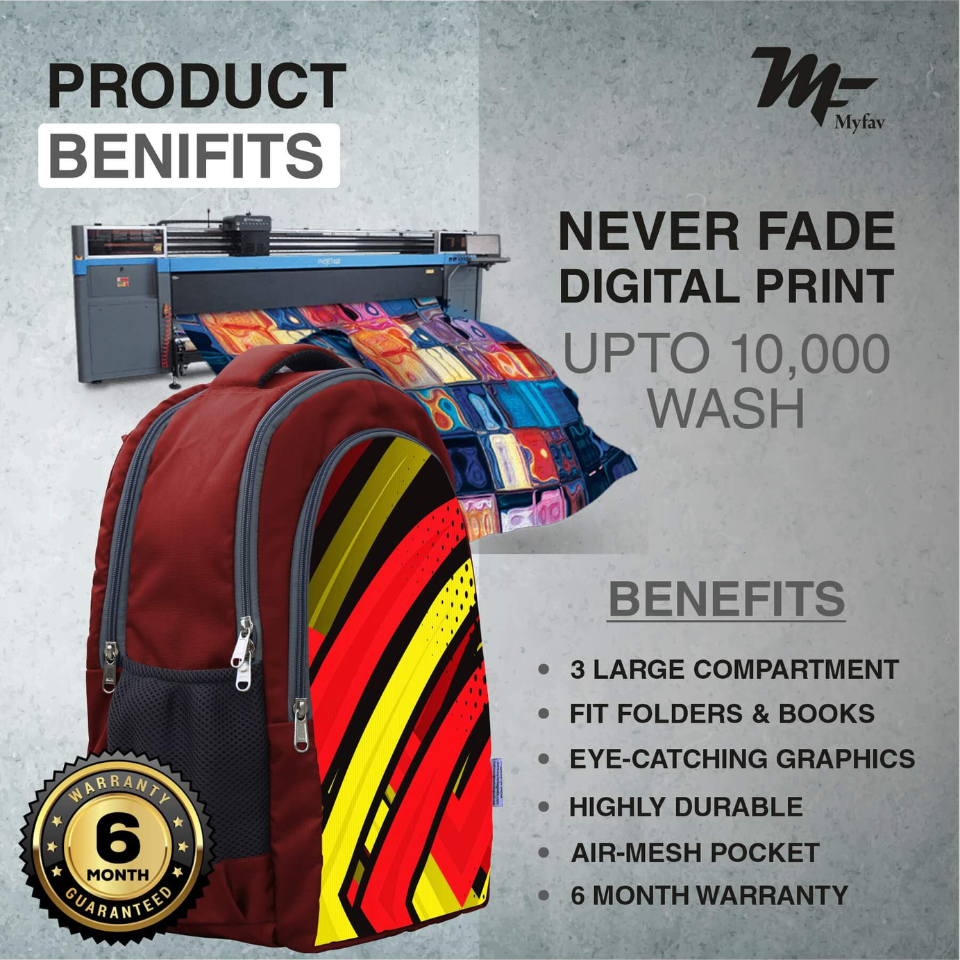 Adventure Backpack - Multi Striped Print