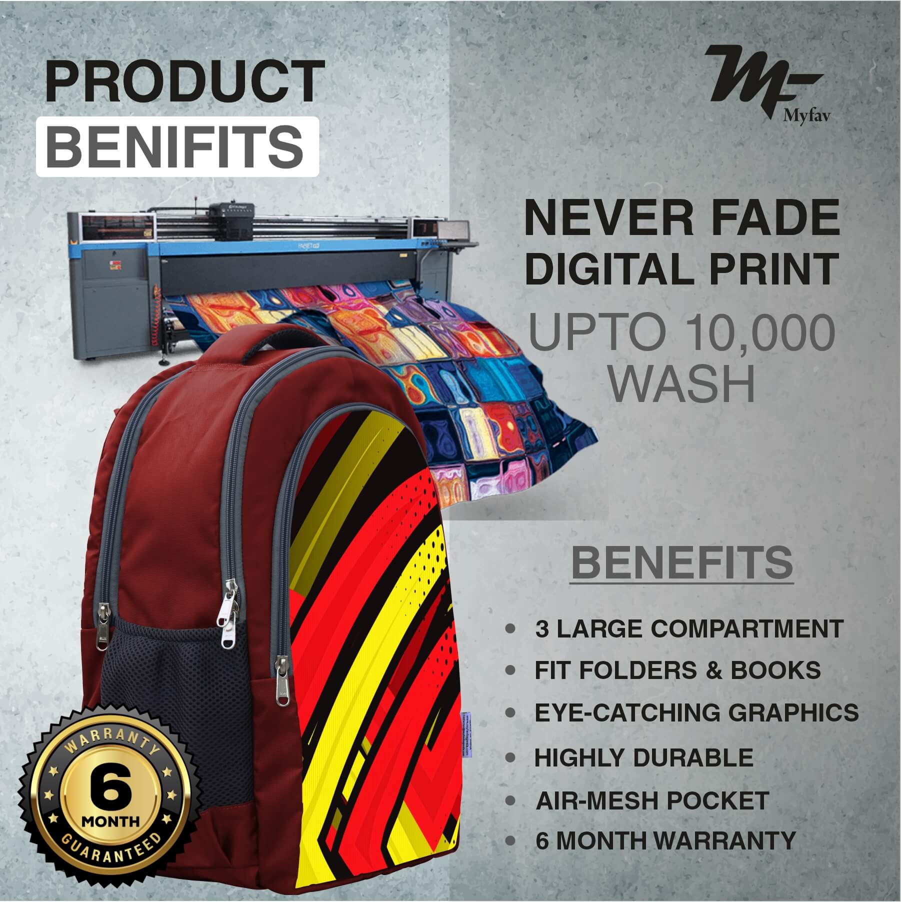 Adventure Backpack - Multi Striped Print