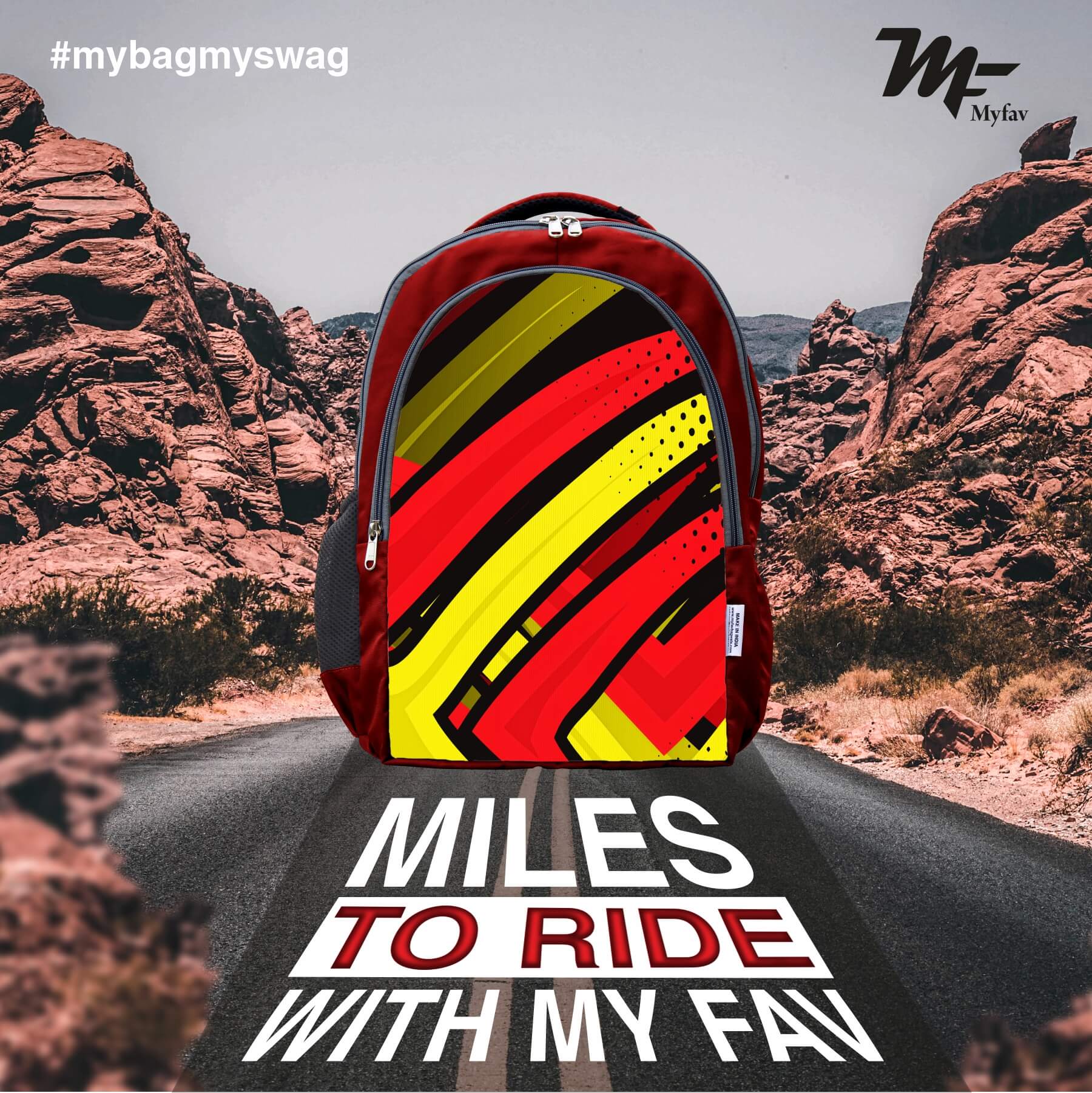 Adventure Backpack - Multi Striped Print