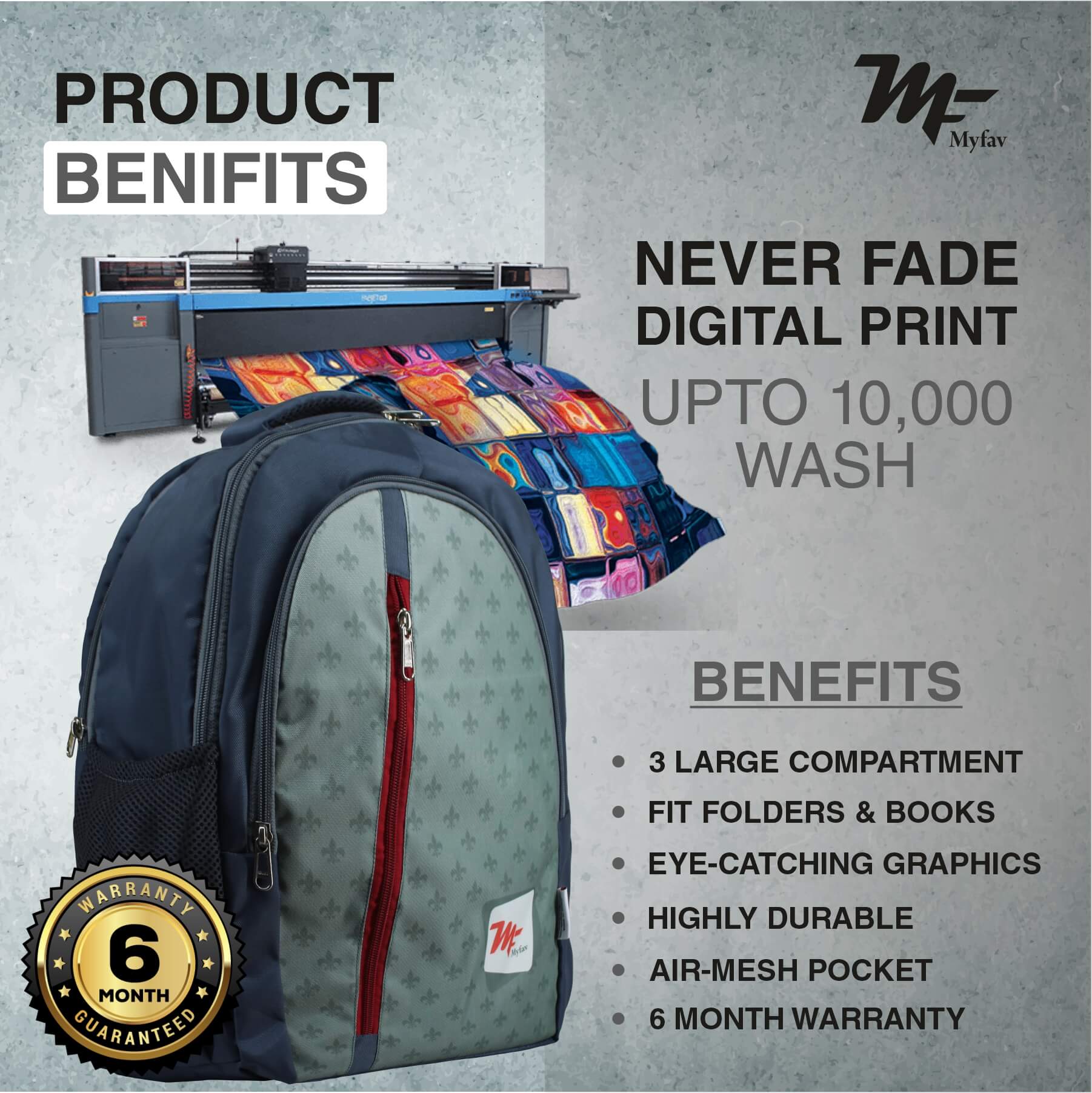 Adventure Backpack - Printed Laptop Backpack