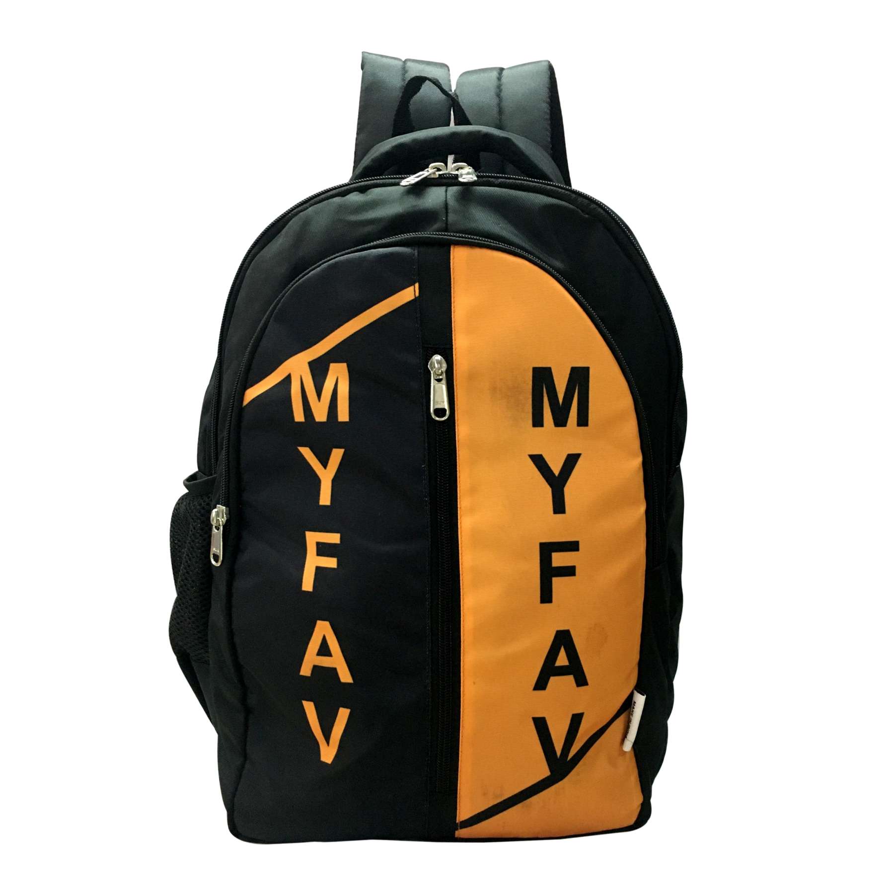 Orange Black Laptop Backpack for Office / School / Travel