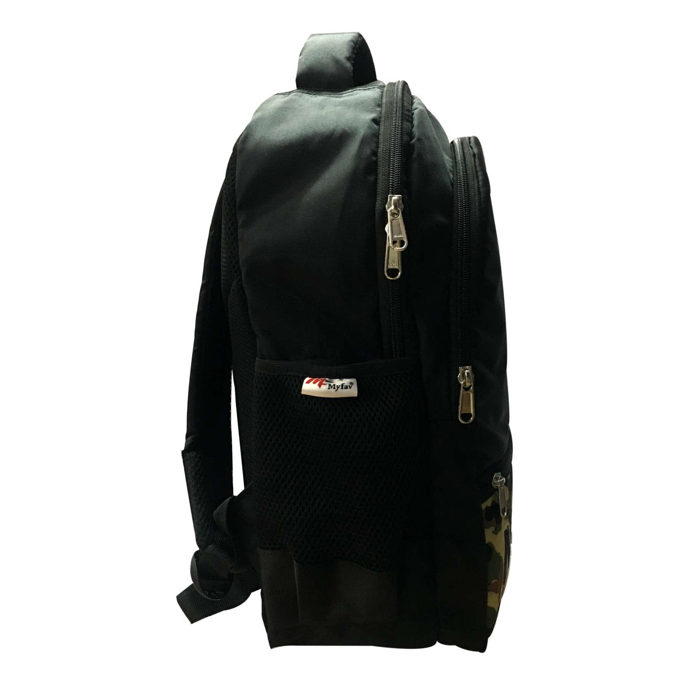 Camouflage Print Black Laptop Backpack For Men Women / School Backpack for Boys & Girls