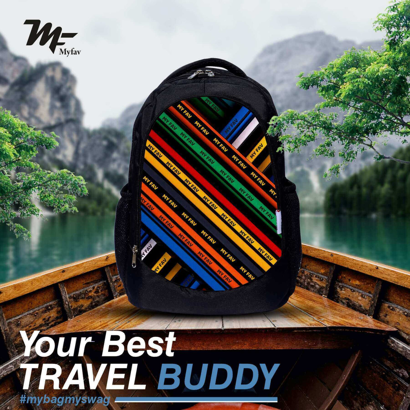 Backpack - Stripes Print