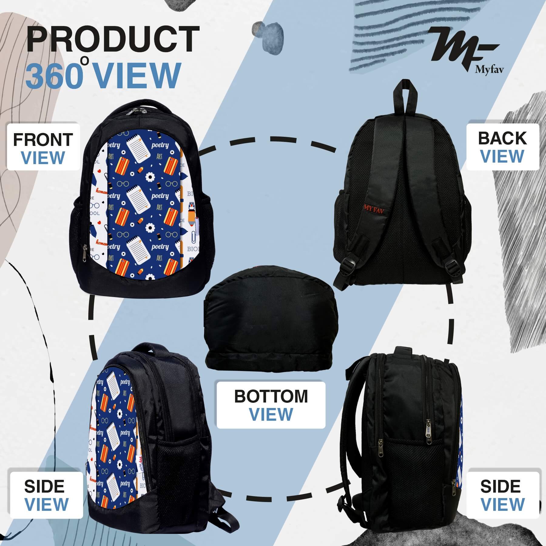 Backpack - Printed Laptop Backpack