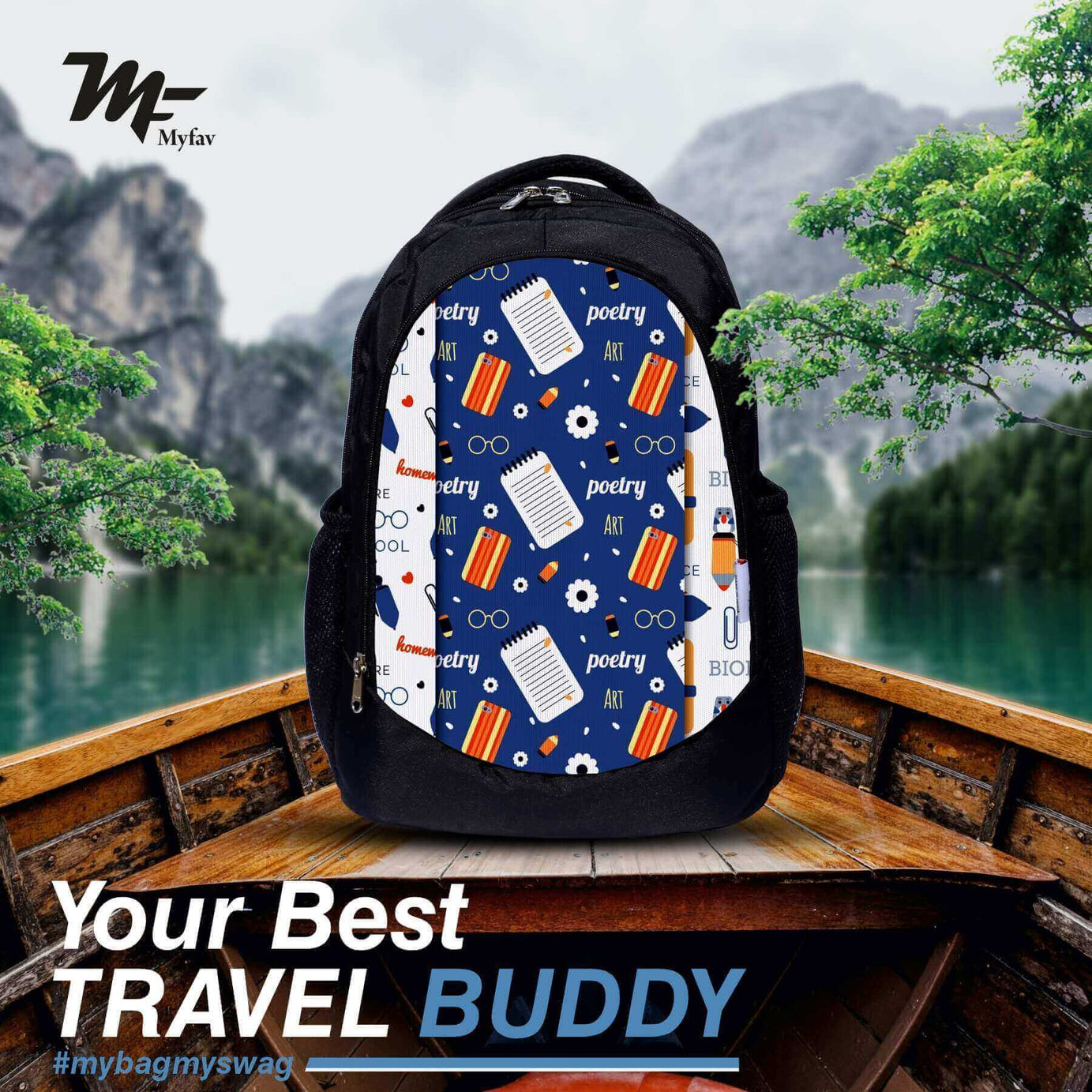 Backpack - Printed Laptop Backpack