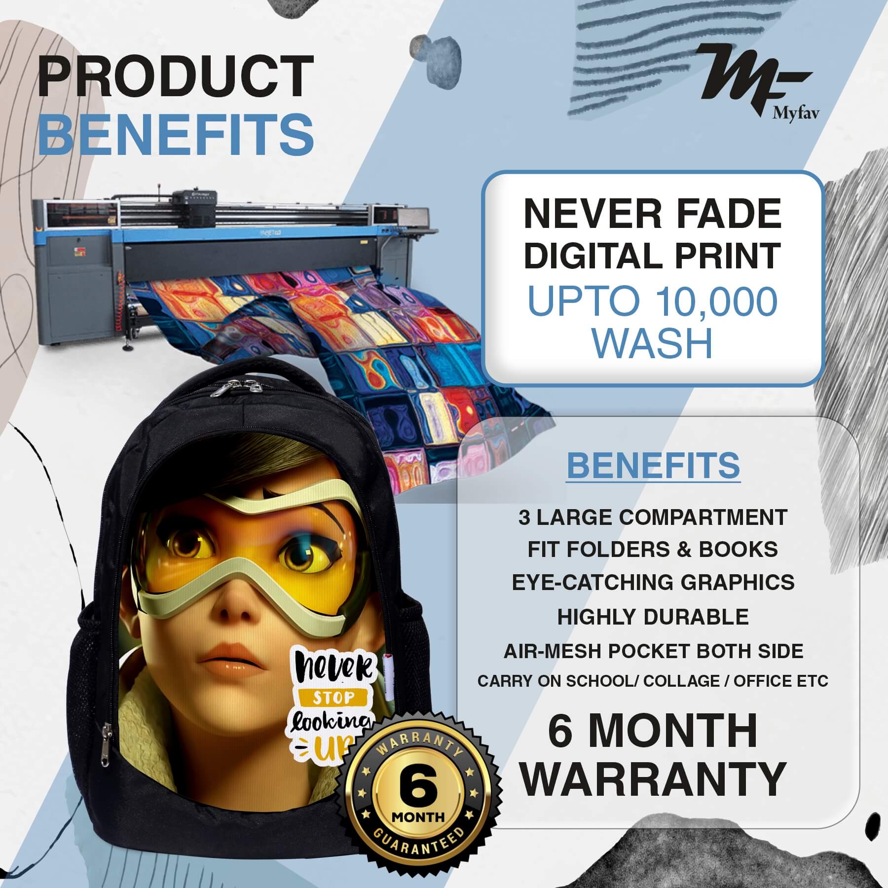 Backpack - Girl Print