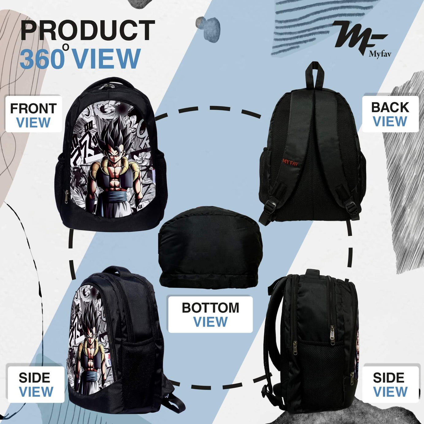 Buy Backpack - Vegeta Prints