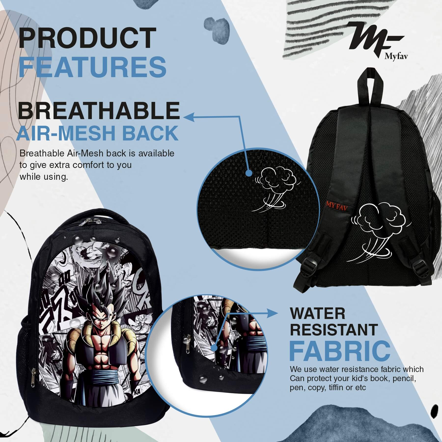 Buy Backpack - Vegeta Prints